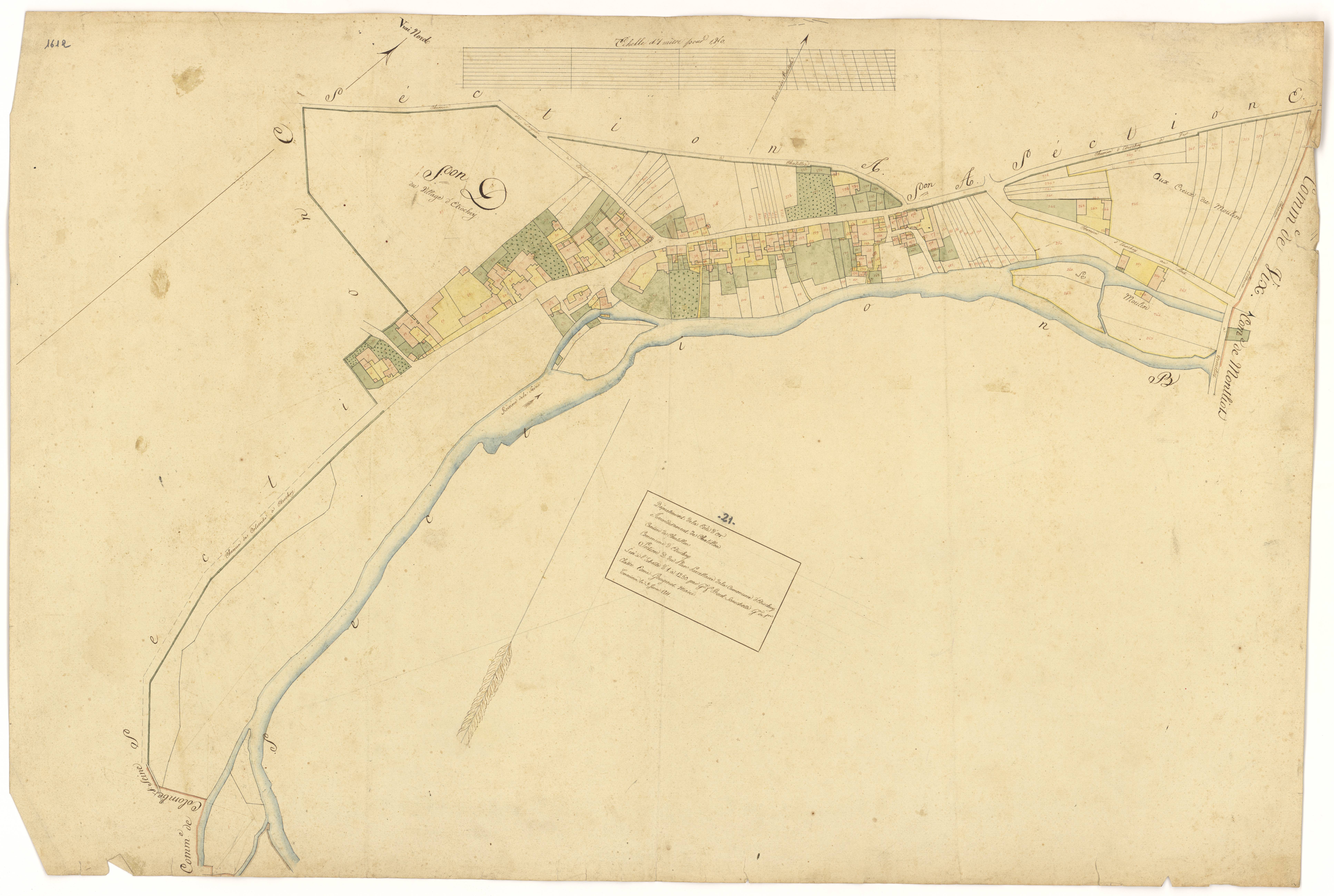 Etrochey - Section D - 3 P PLAN 266/5