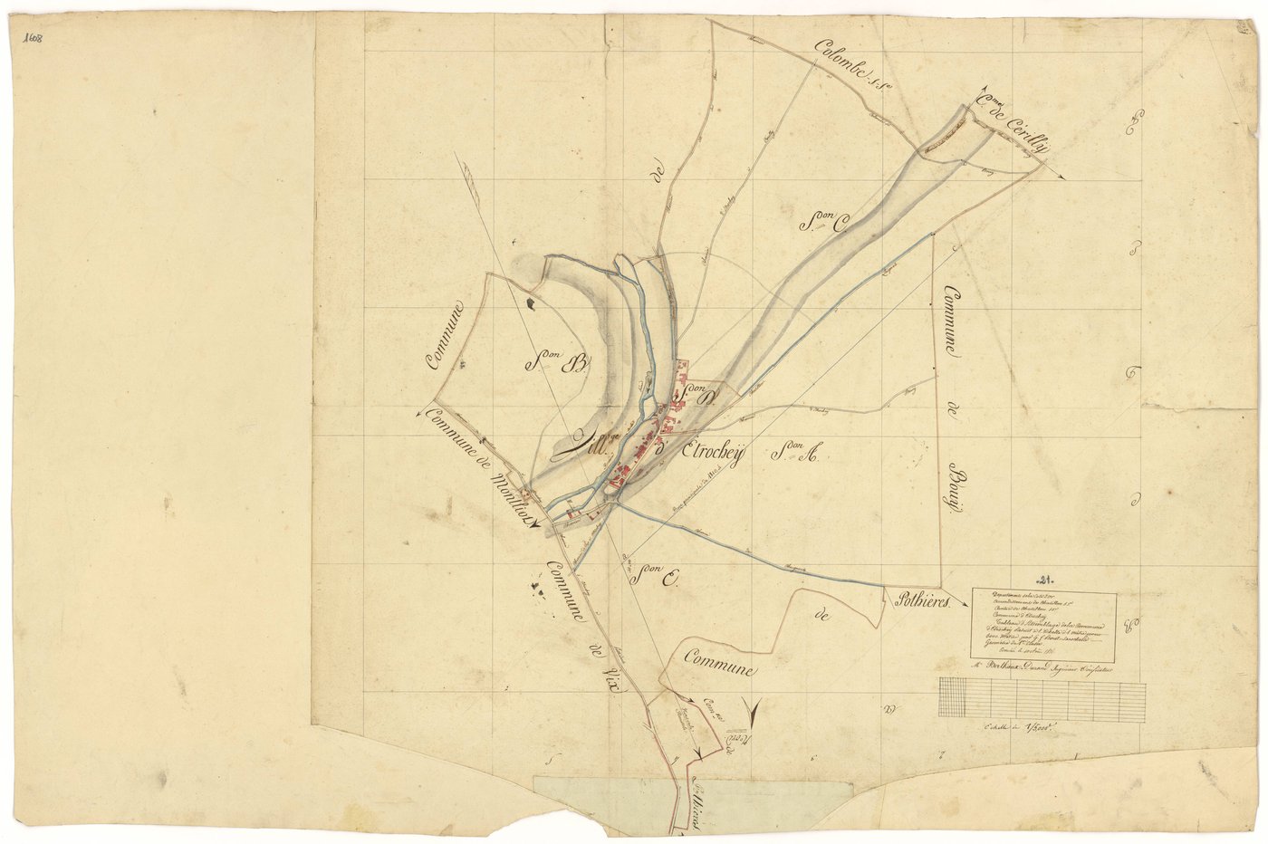 Etrochey - Tableau d'assemblage - 3 P PLAN 266/1
