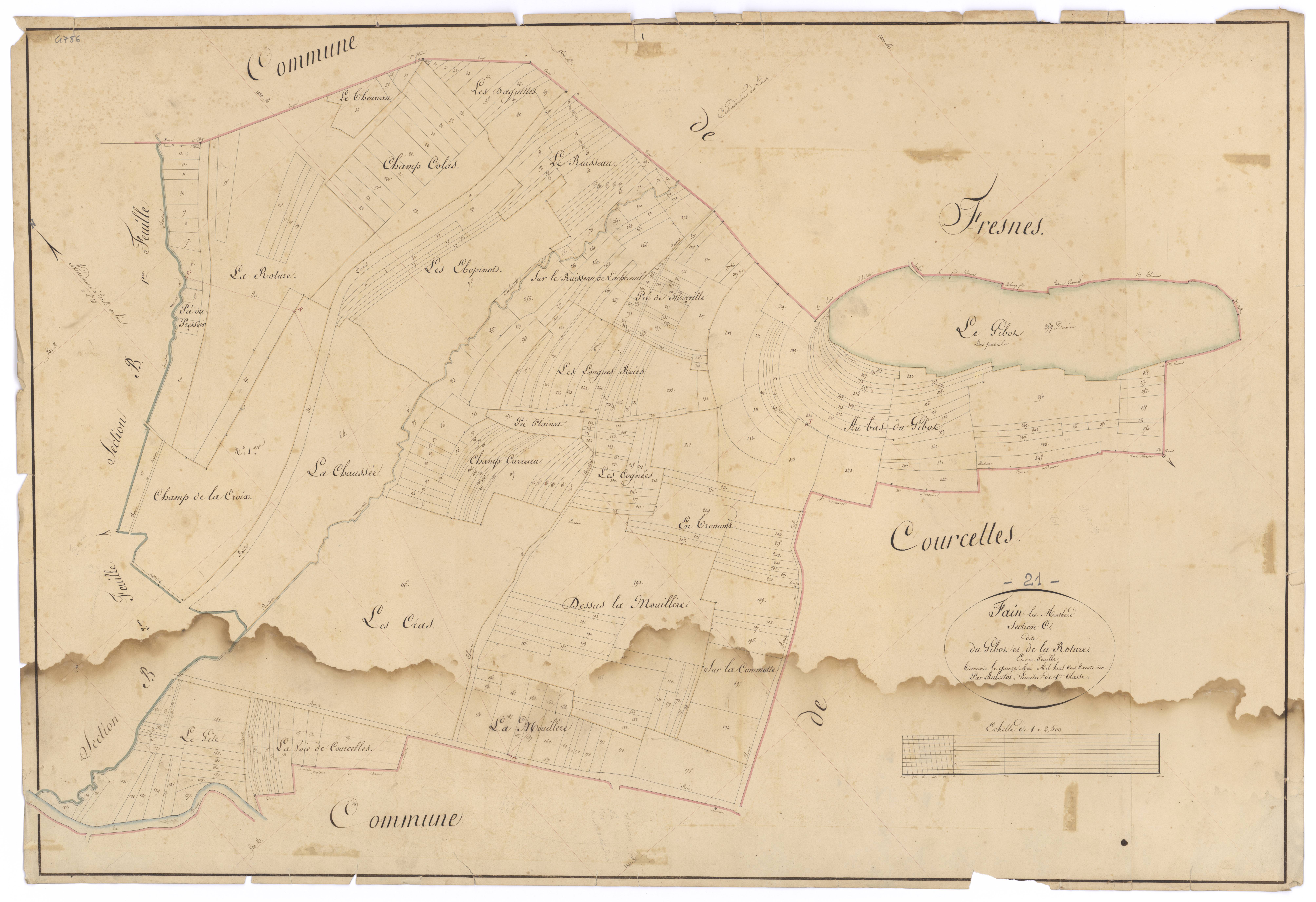Fain-lès-Montbard - Section C - 3 P PLAN 267/7