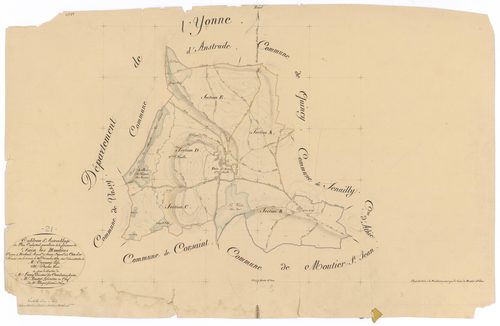 Fain-lès-Moutiers - Tableau d'assemblage - 3 P PLAN 268/1