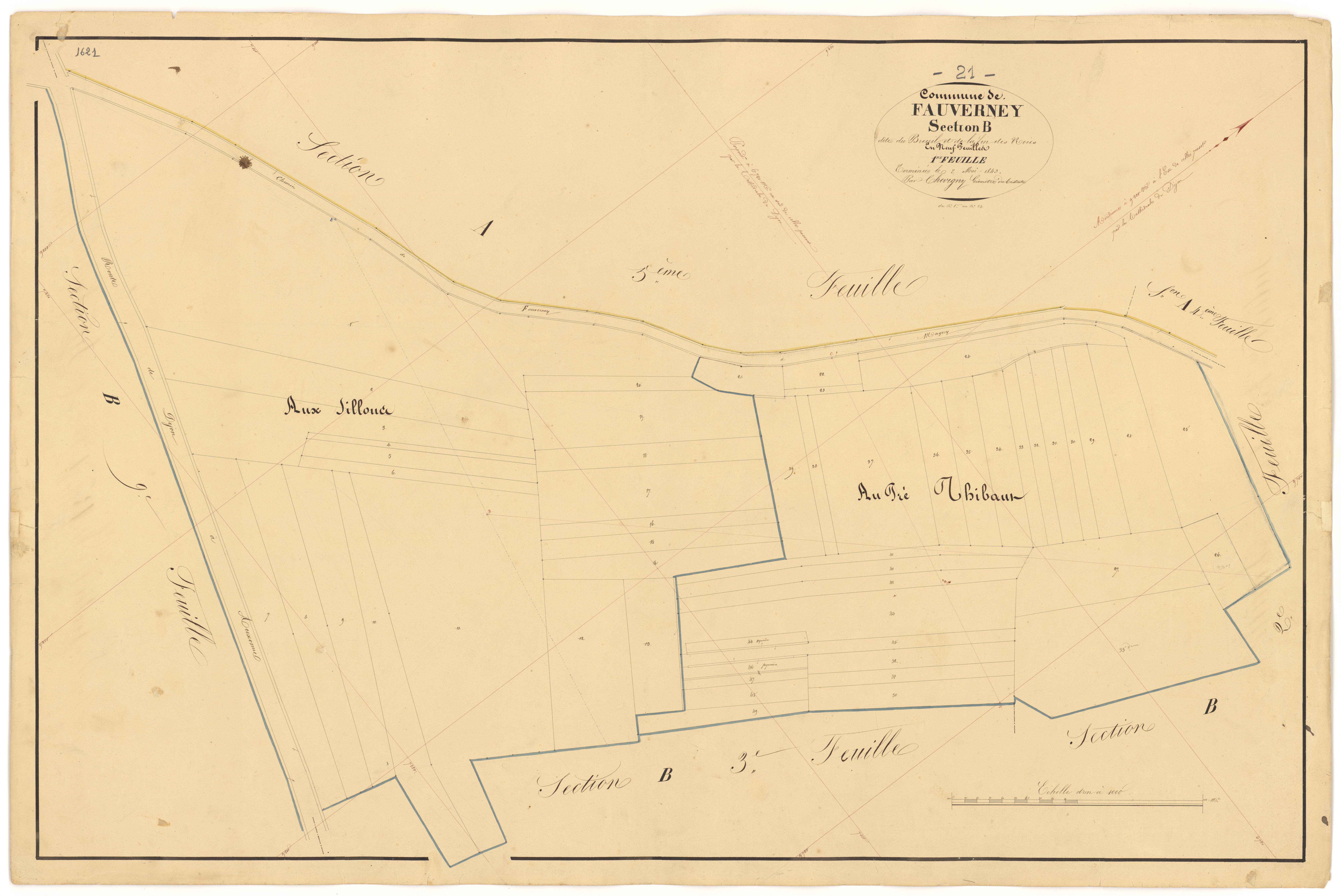 Fauverney - Section B1 - 3 P PLAN 269/8