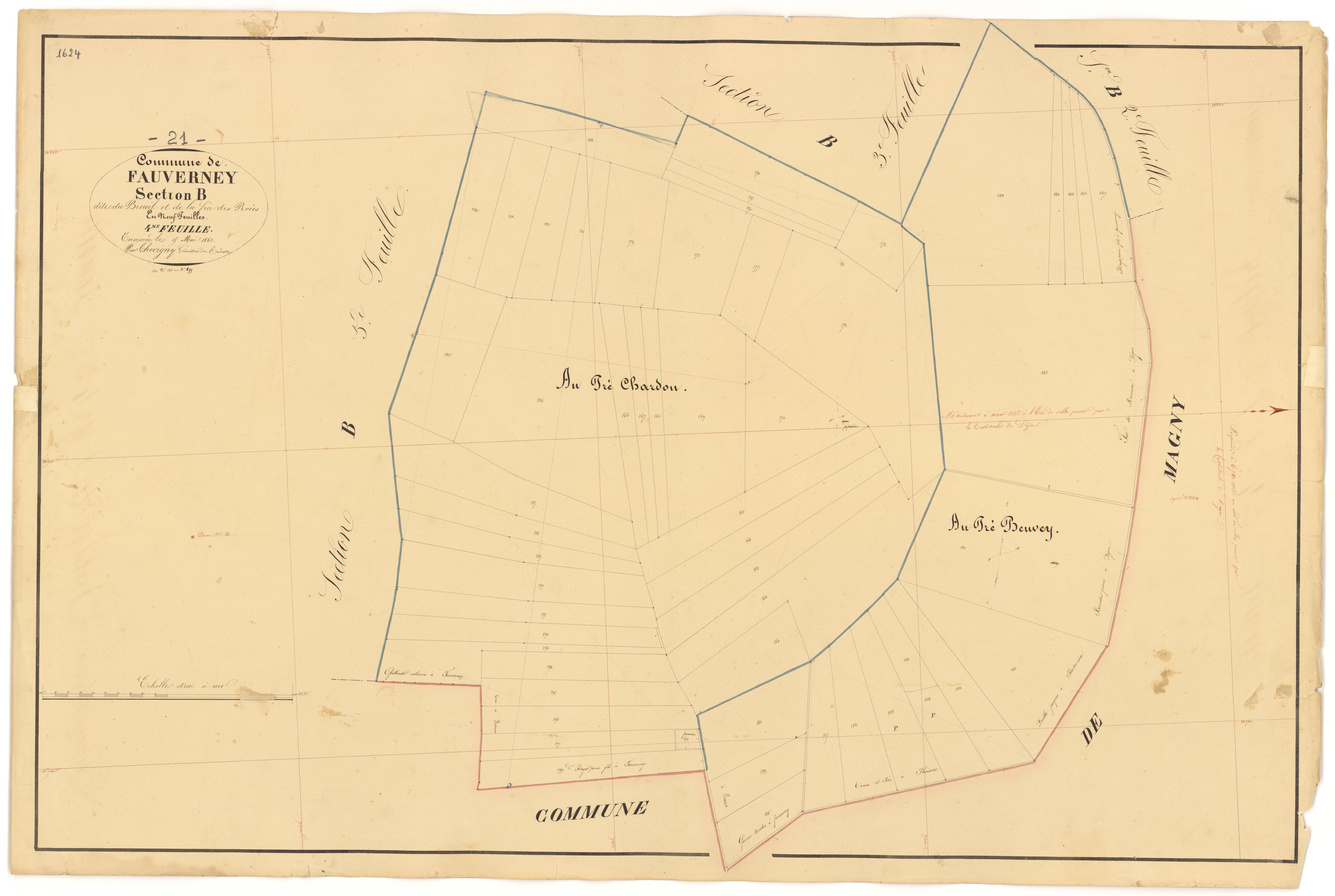Fauverney - Section B4 - 3 P PLAN 269/11