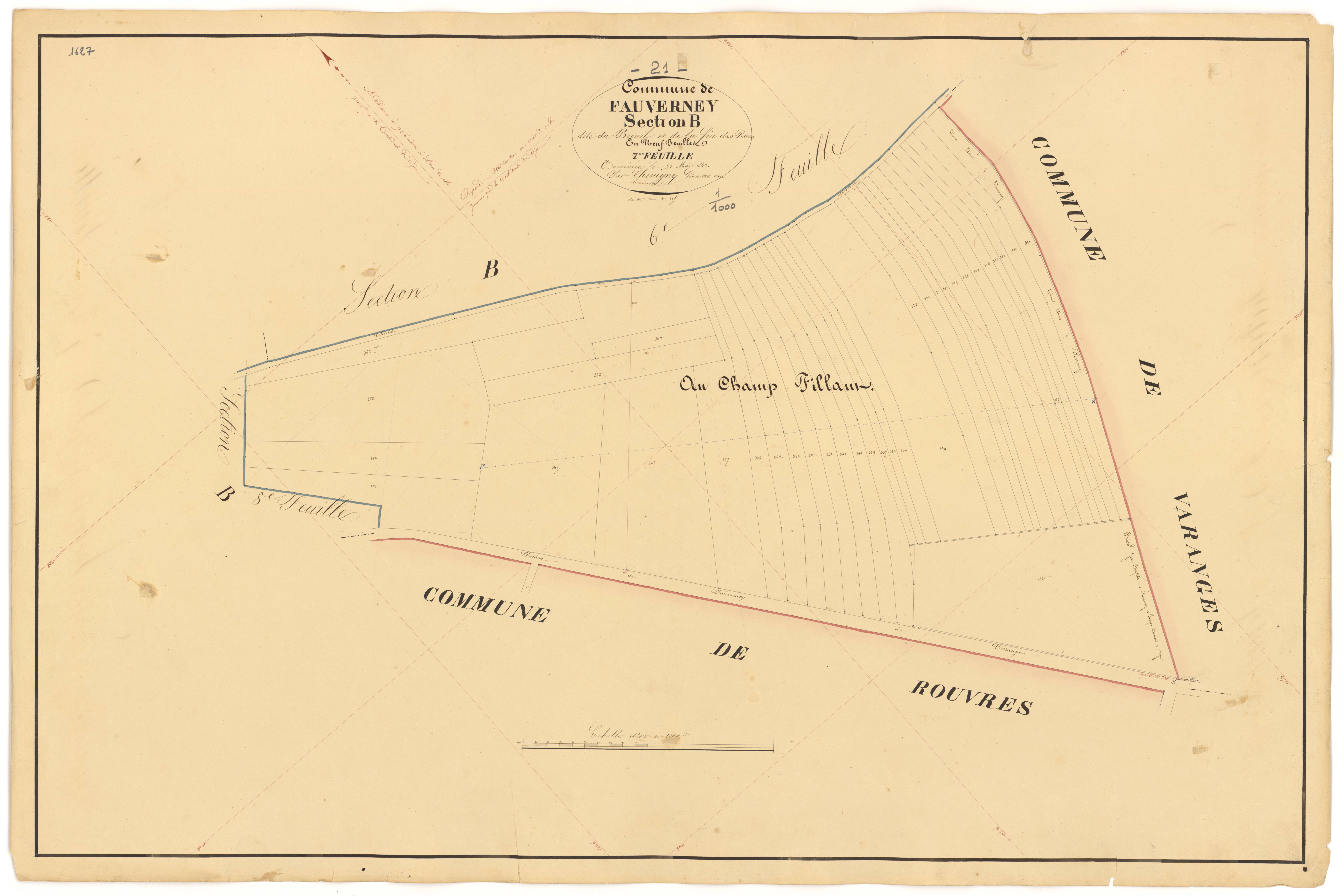 Fauverney - Section B7 - 3 P PLAN 269/14