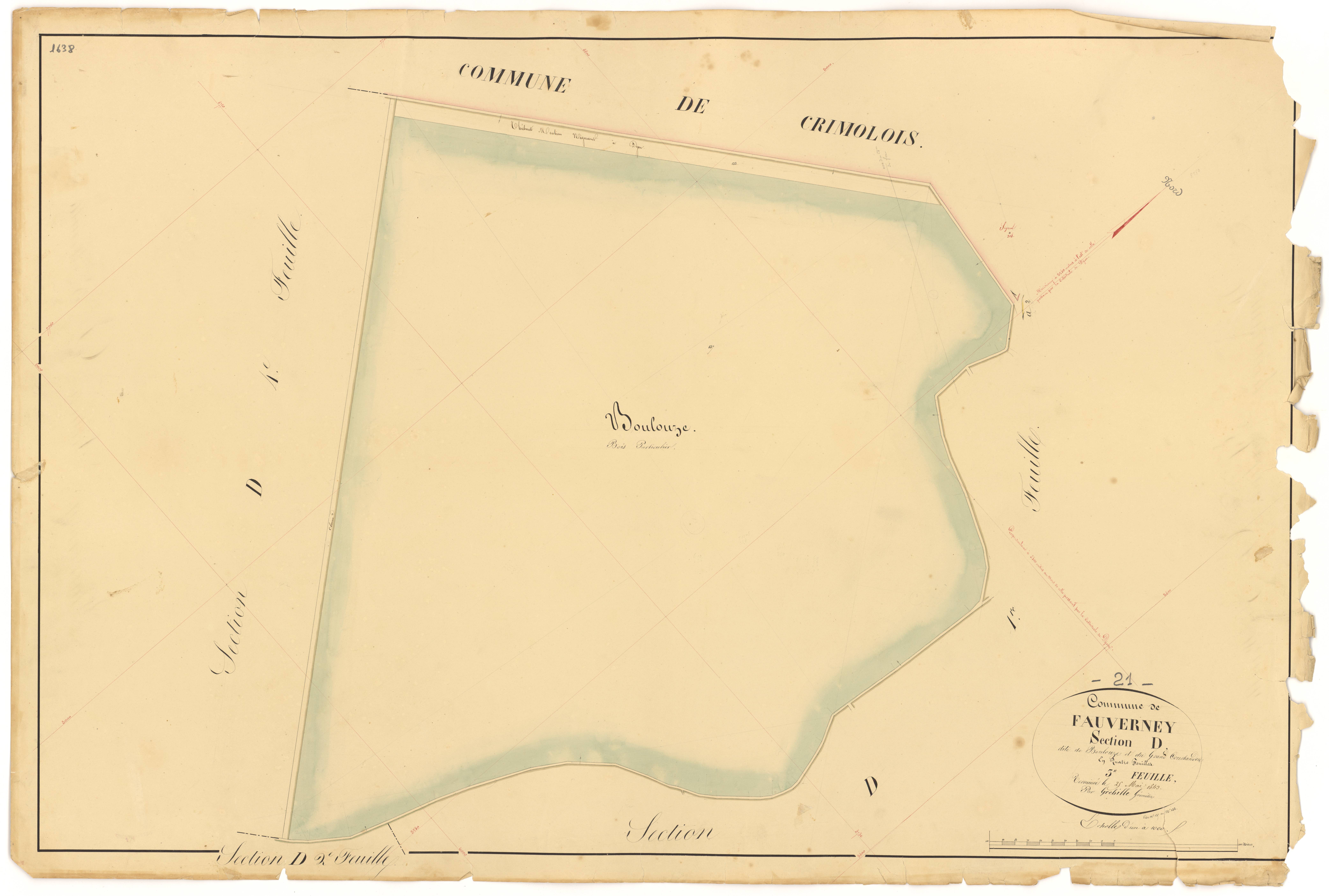 Fauverney - Section D3 - 3 P PLAN 269/25