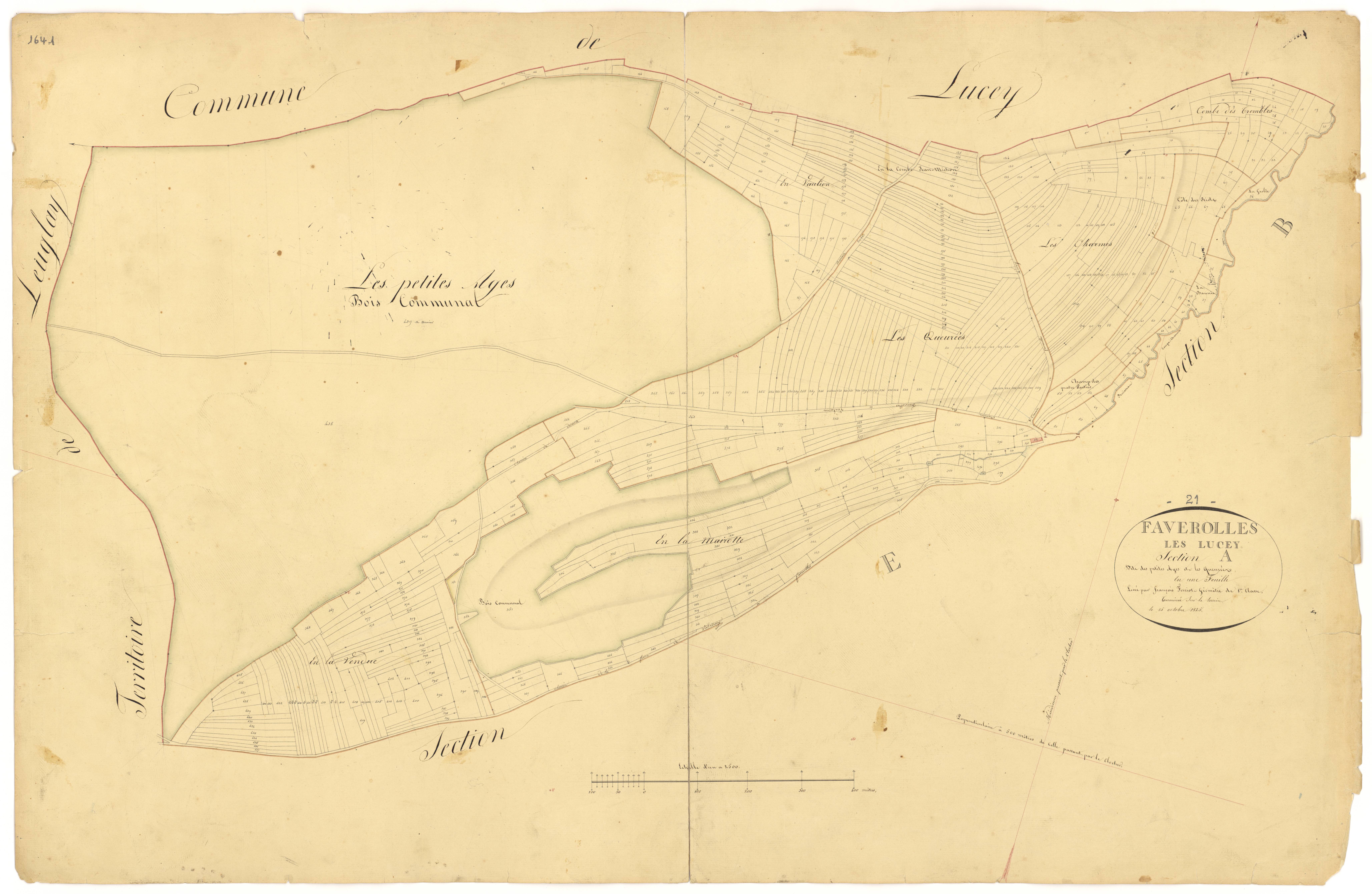 Faverolles-lès-Lucey - Section A - 3 P PLAN 270/2