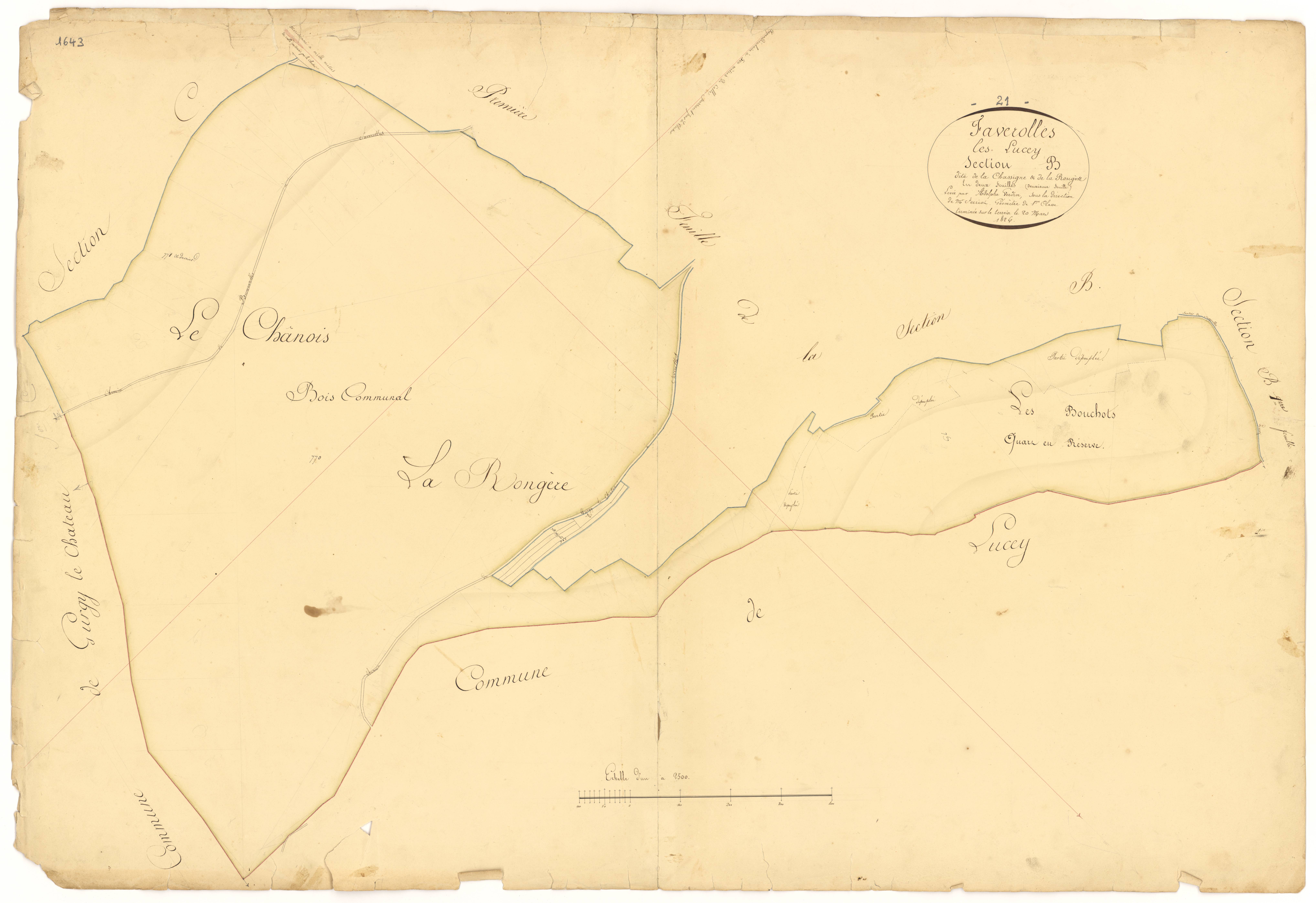 Faverolles-lès-Lucey - Section B2 - 3 P PLAN 270/4