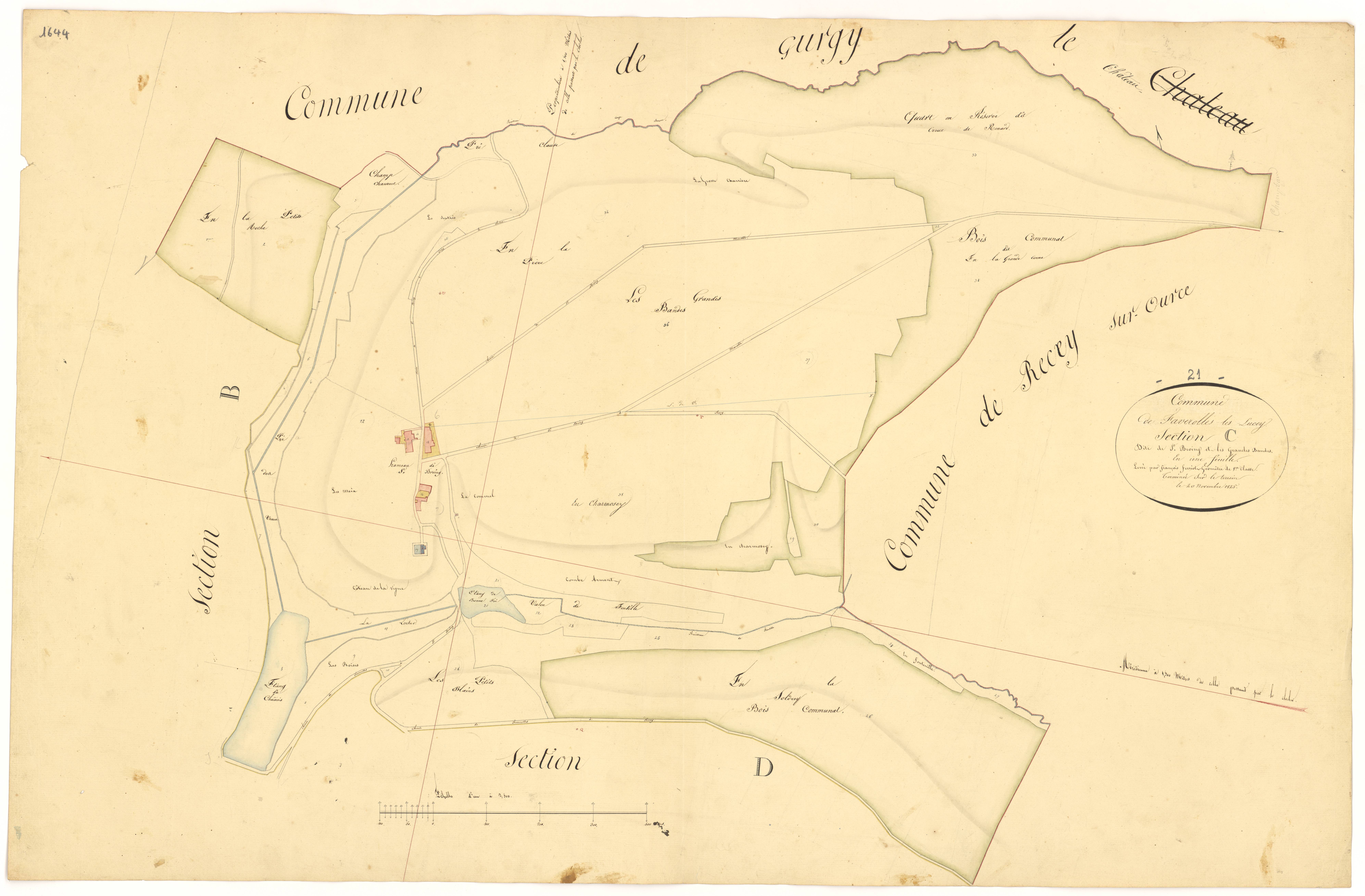 Faverolles-lès-Lucey - Section C - 3 P PLAN 270/5