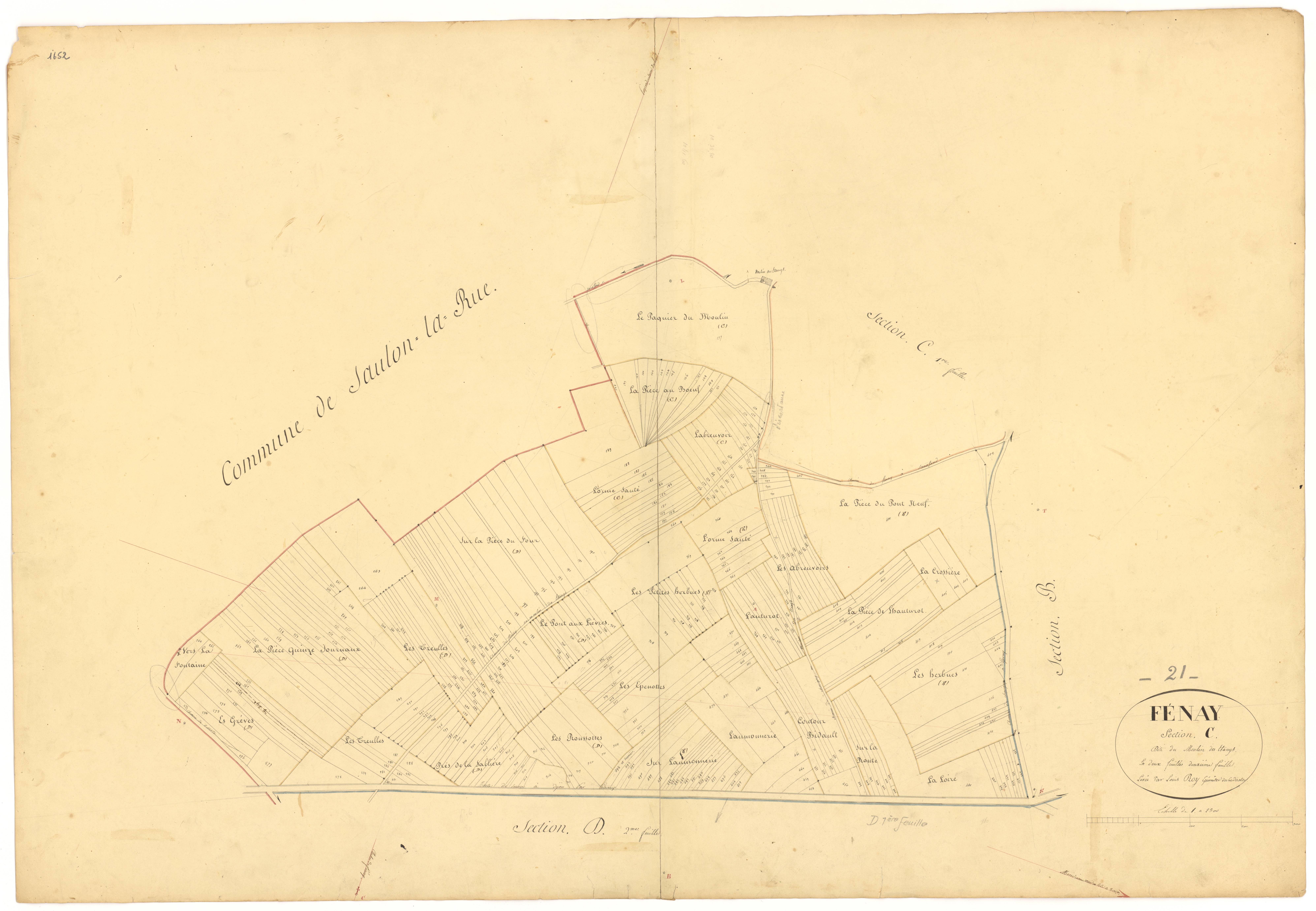 Fénay - Section C2 - 3 P PLAN 271/6