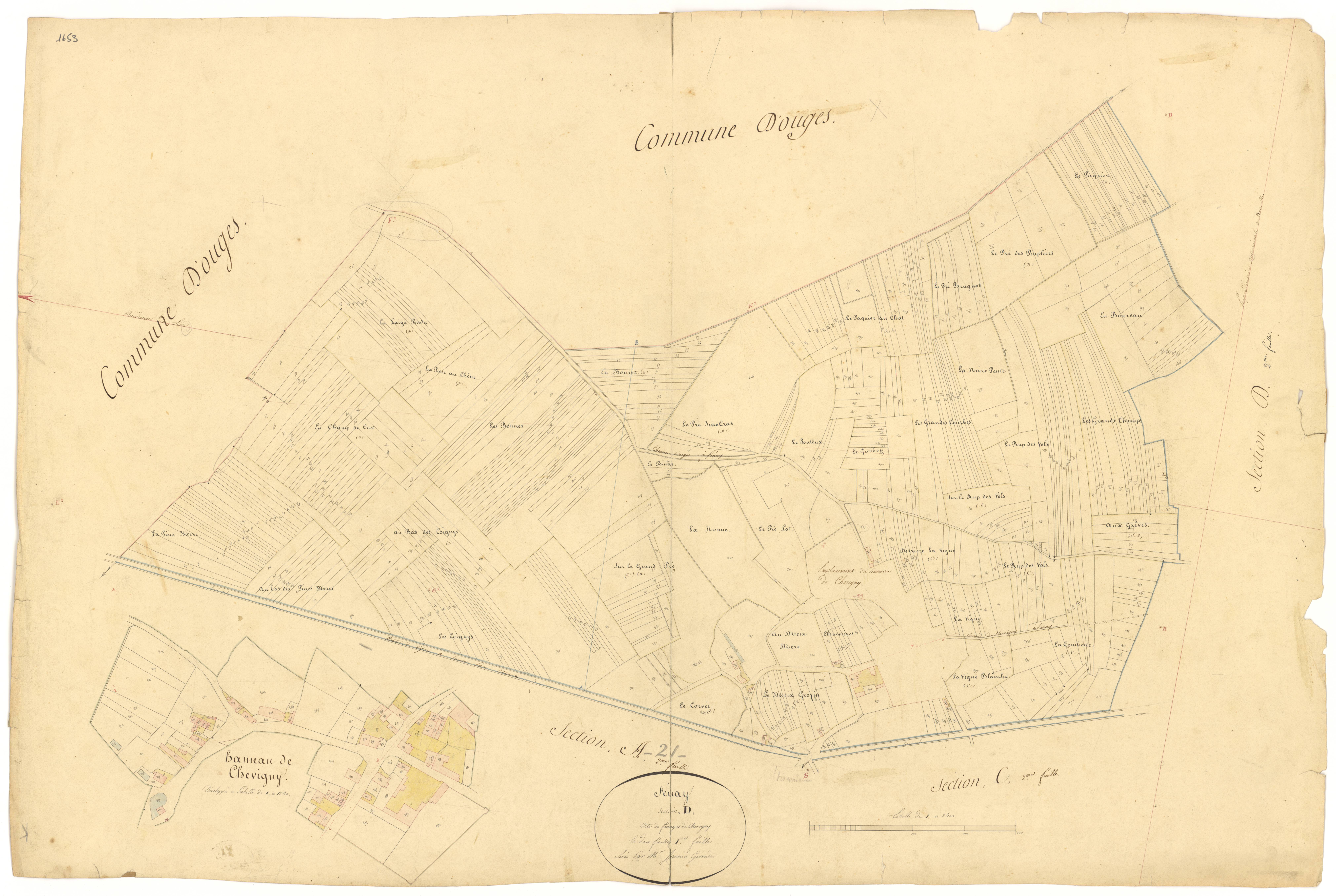 Fénay - Section D1 - 3 P PLAN 271/7