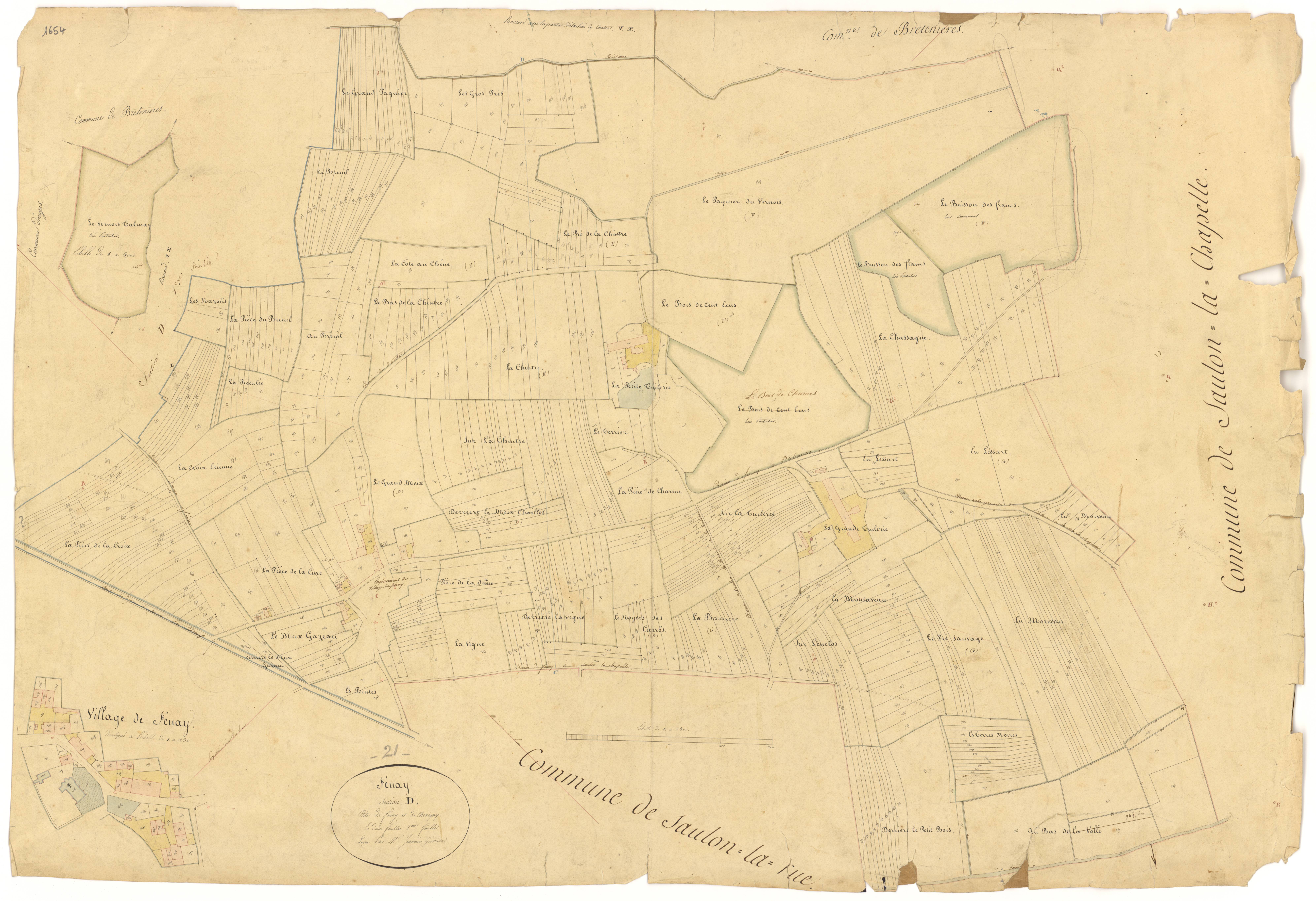 Fénay - Section D2 - 3 P PLAN 271/8