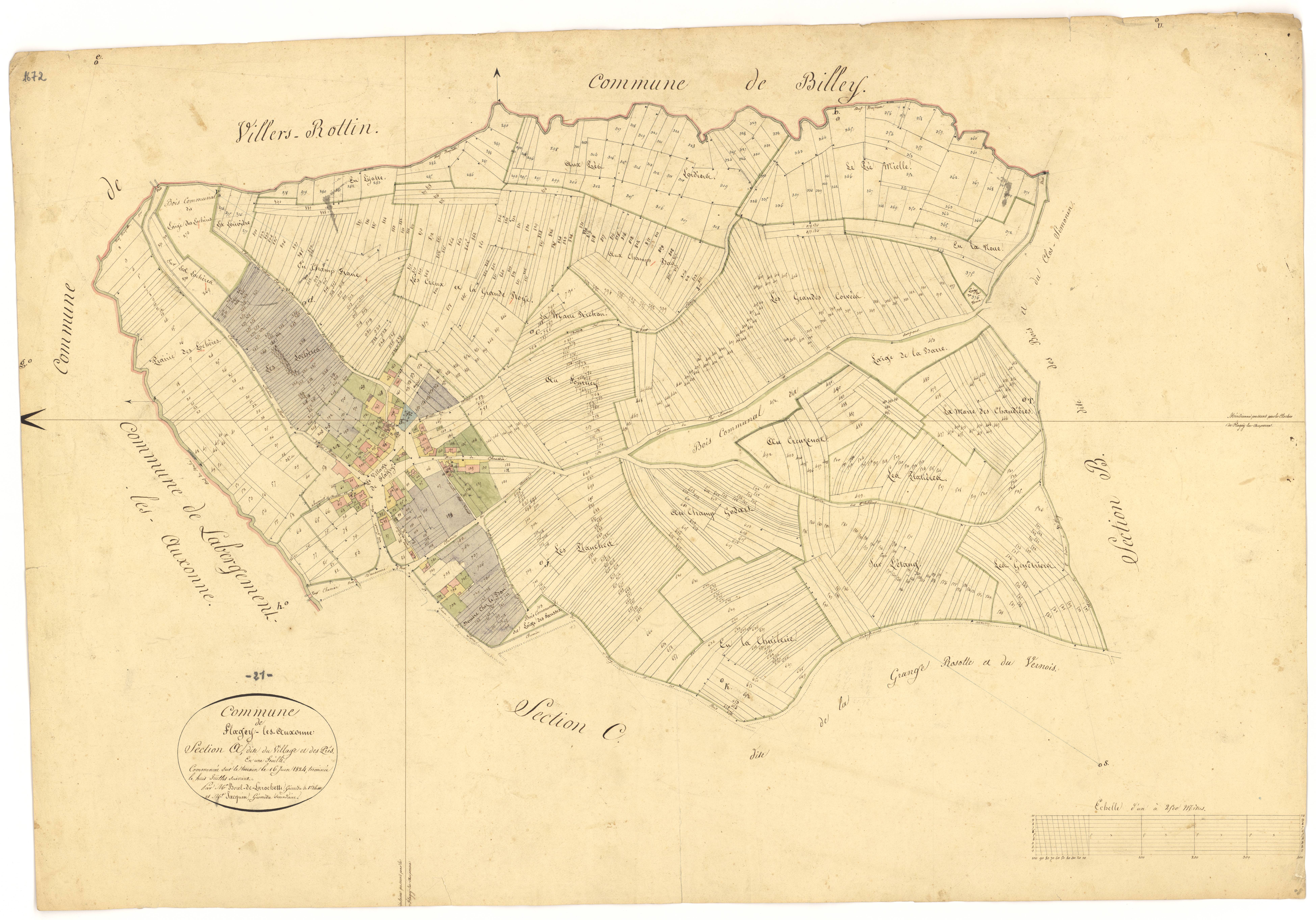Flagey-lès-Auxonne - Section A - 3 P PLAN 276/2