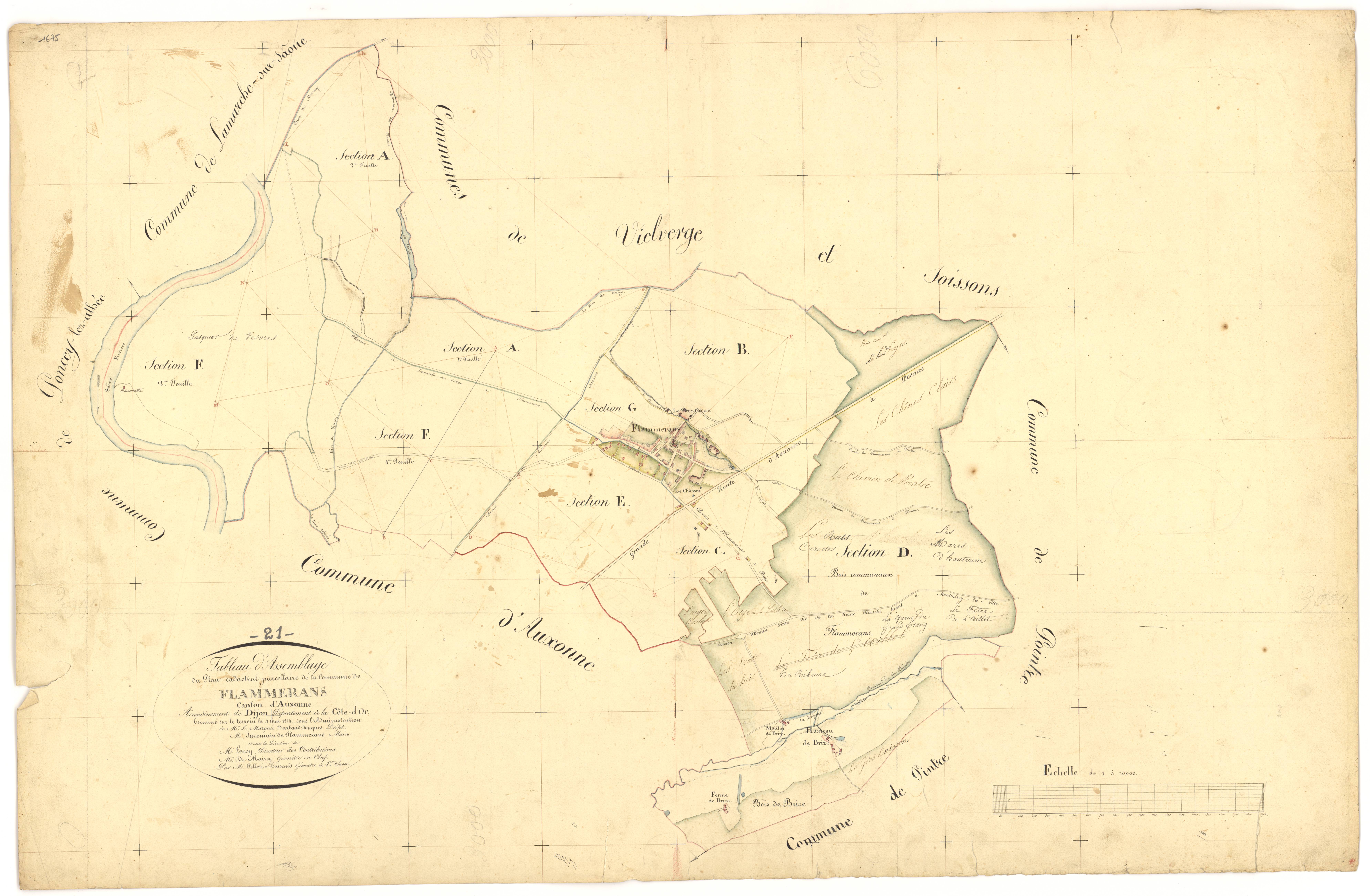 Flammerans - Tableau d'assemblage - 3 P PLAN 277/1