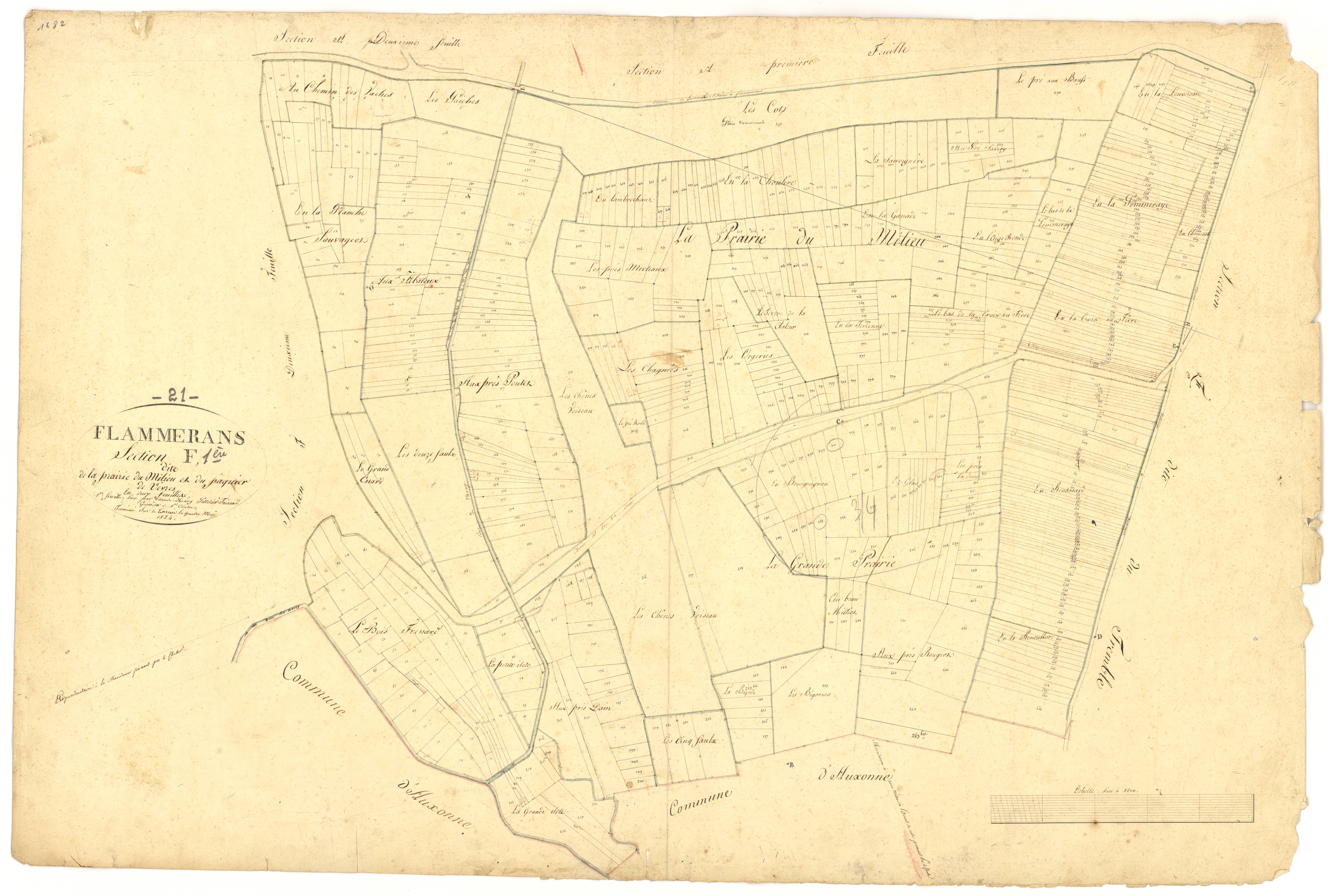 Flammerans - Section F1 - 3 P PLAN 277/8