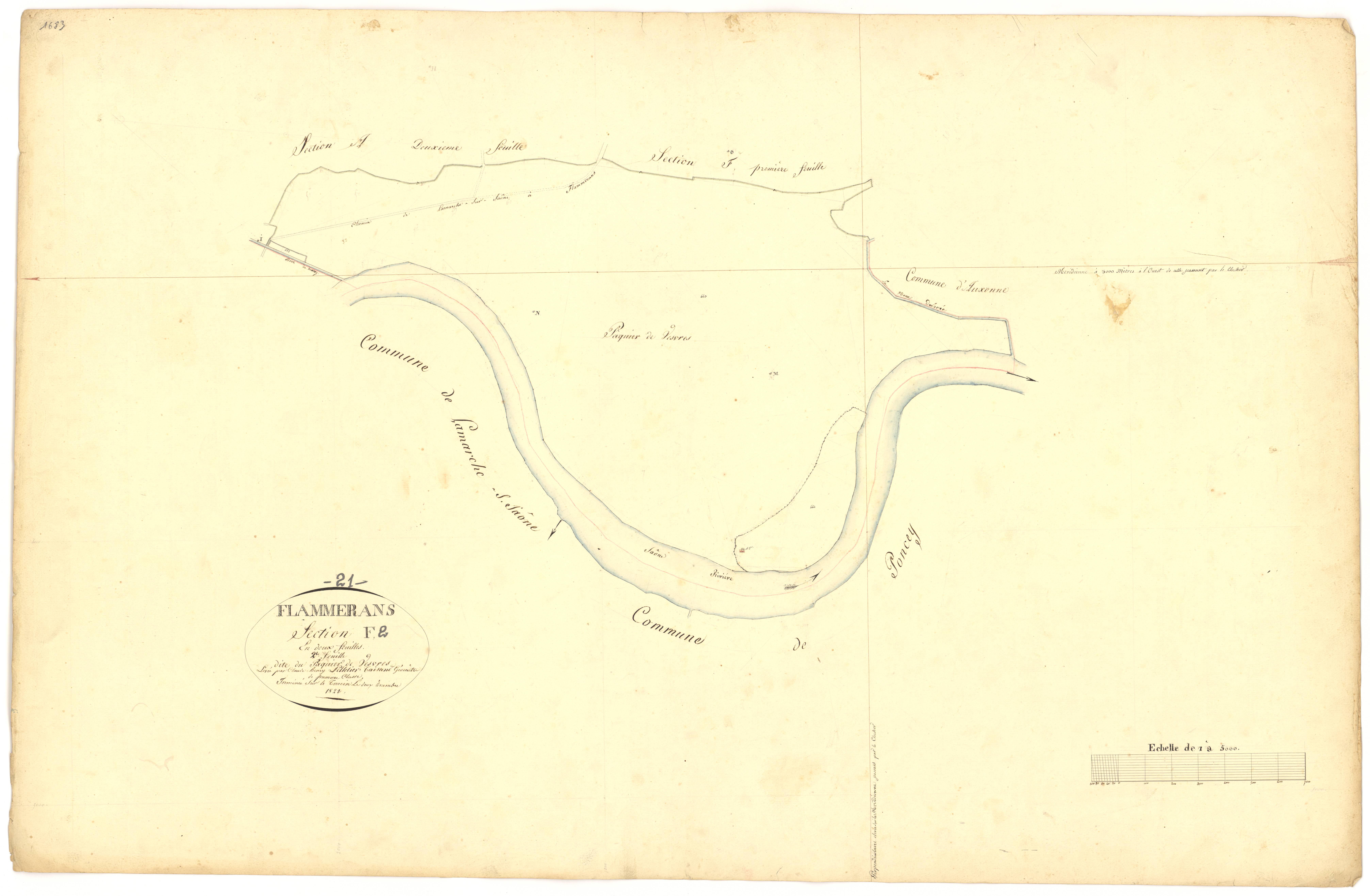 Flammerans - Section F2 - 3 P PLAN 277/9