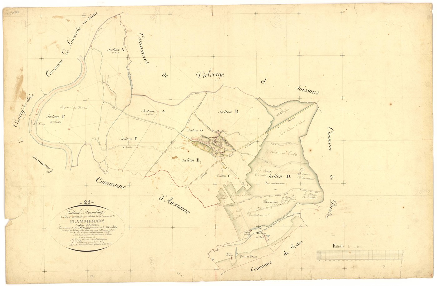 Flammerans - Tableau d'assemblage - 3 P PLAN 277/1