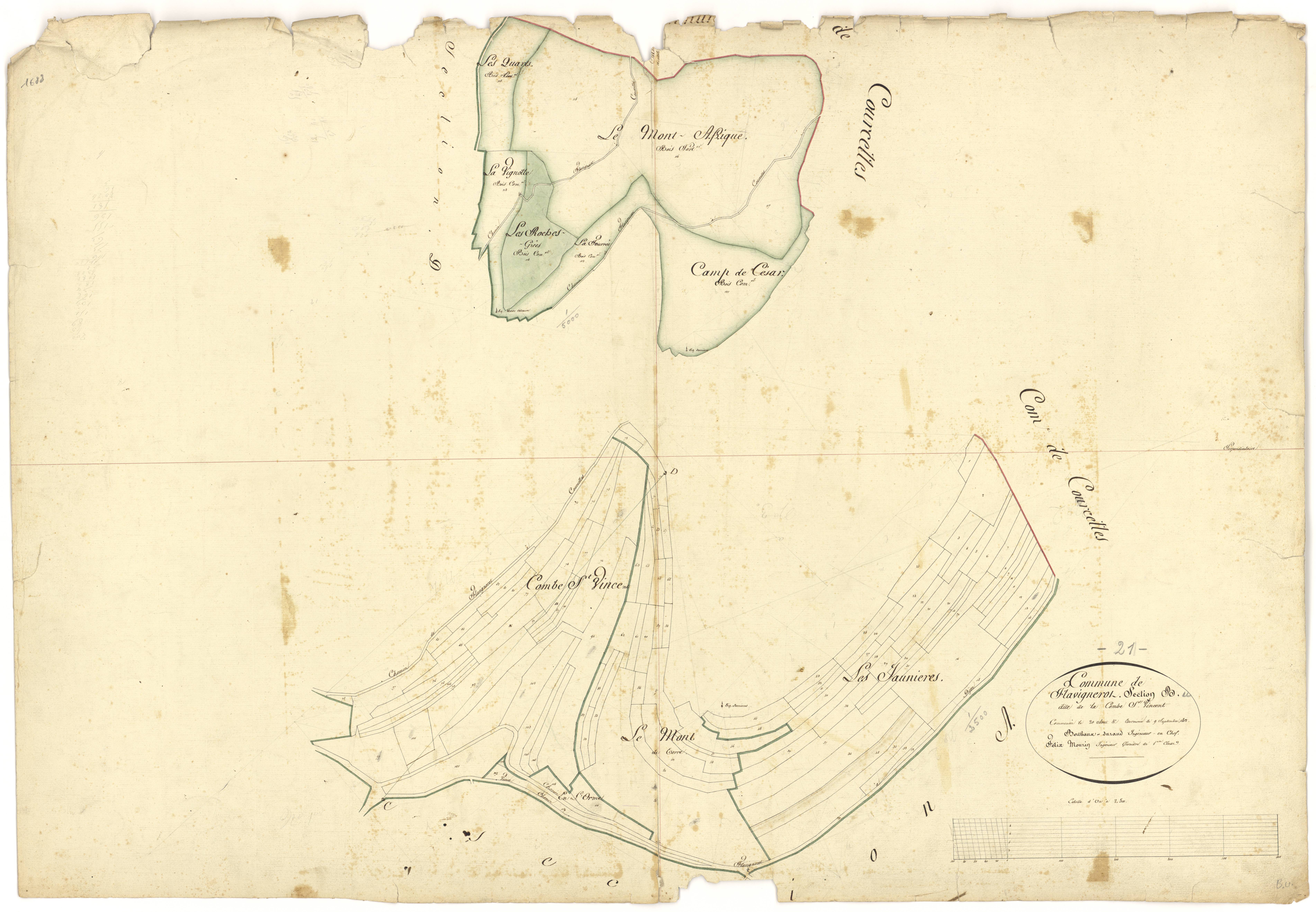 Flavignerot - Section B - 3 P PLAN 278/4