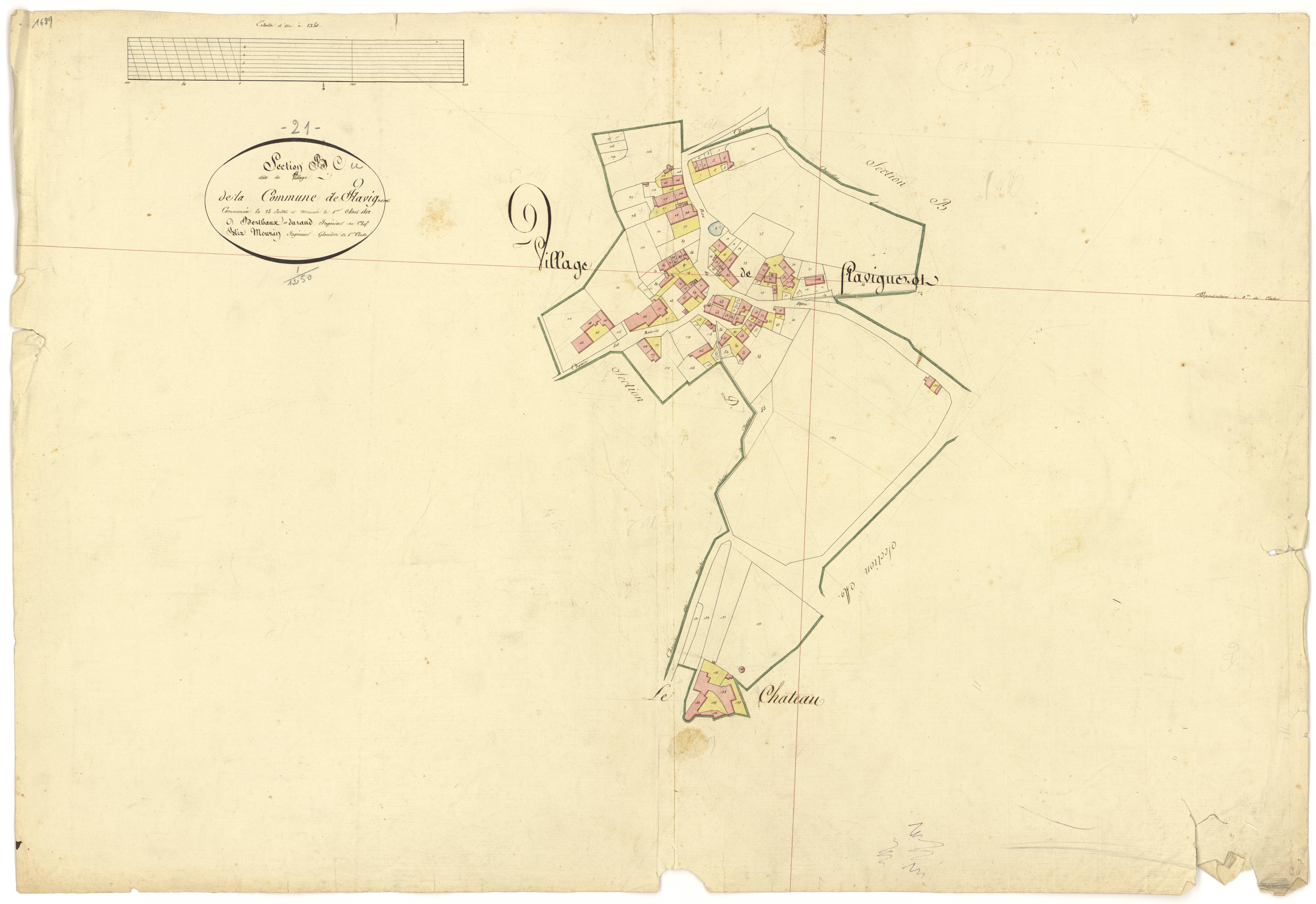 Flavignerot - Section C - 3 P PLAN 278/5