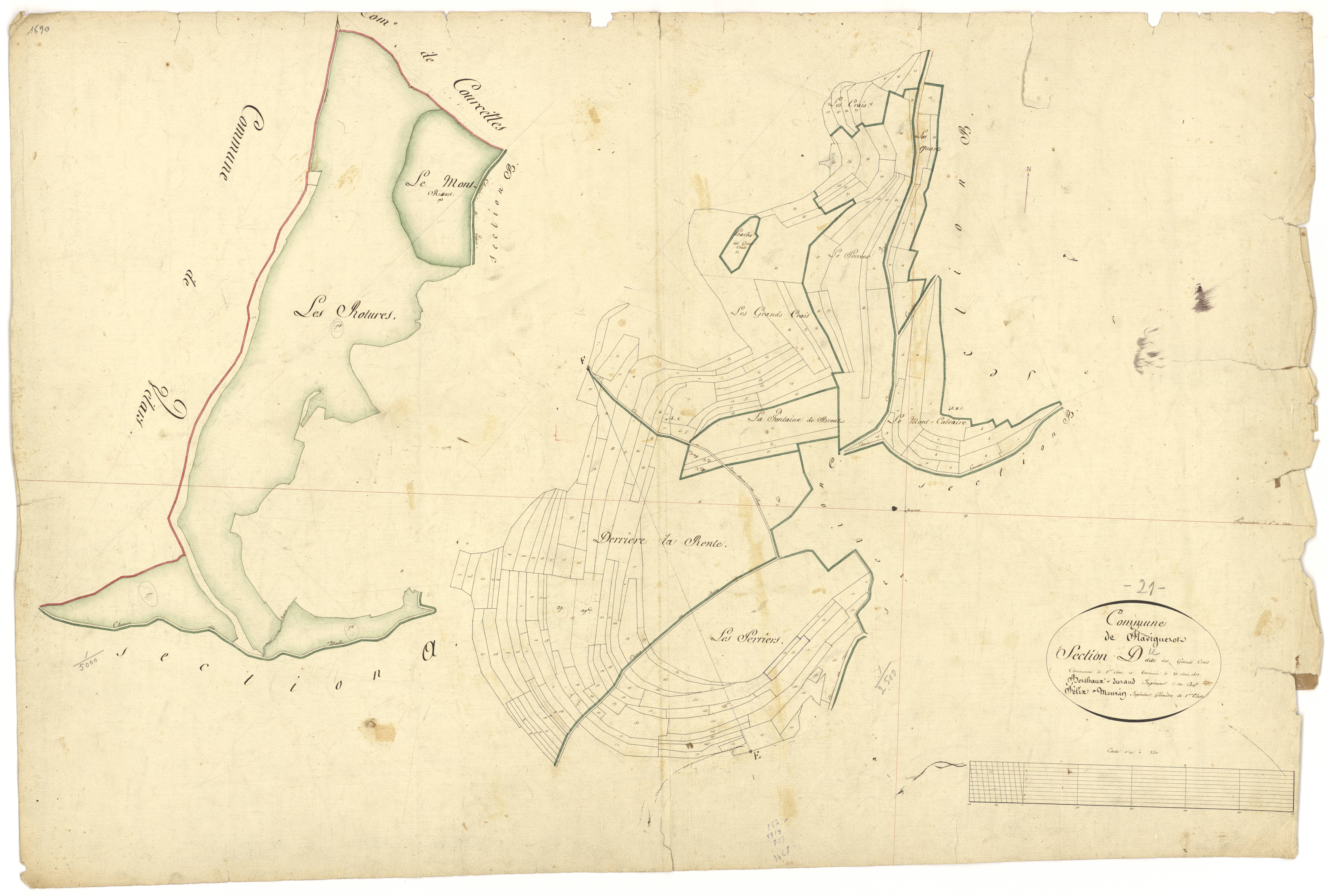 Flavignerot - Section D - 3 P PLAN 278/6