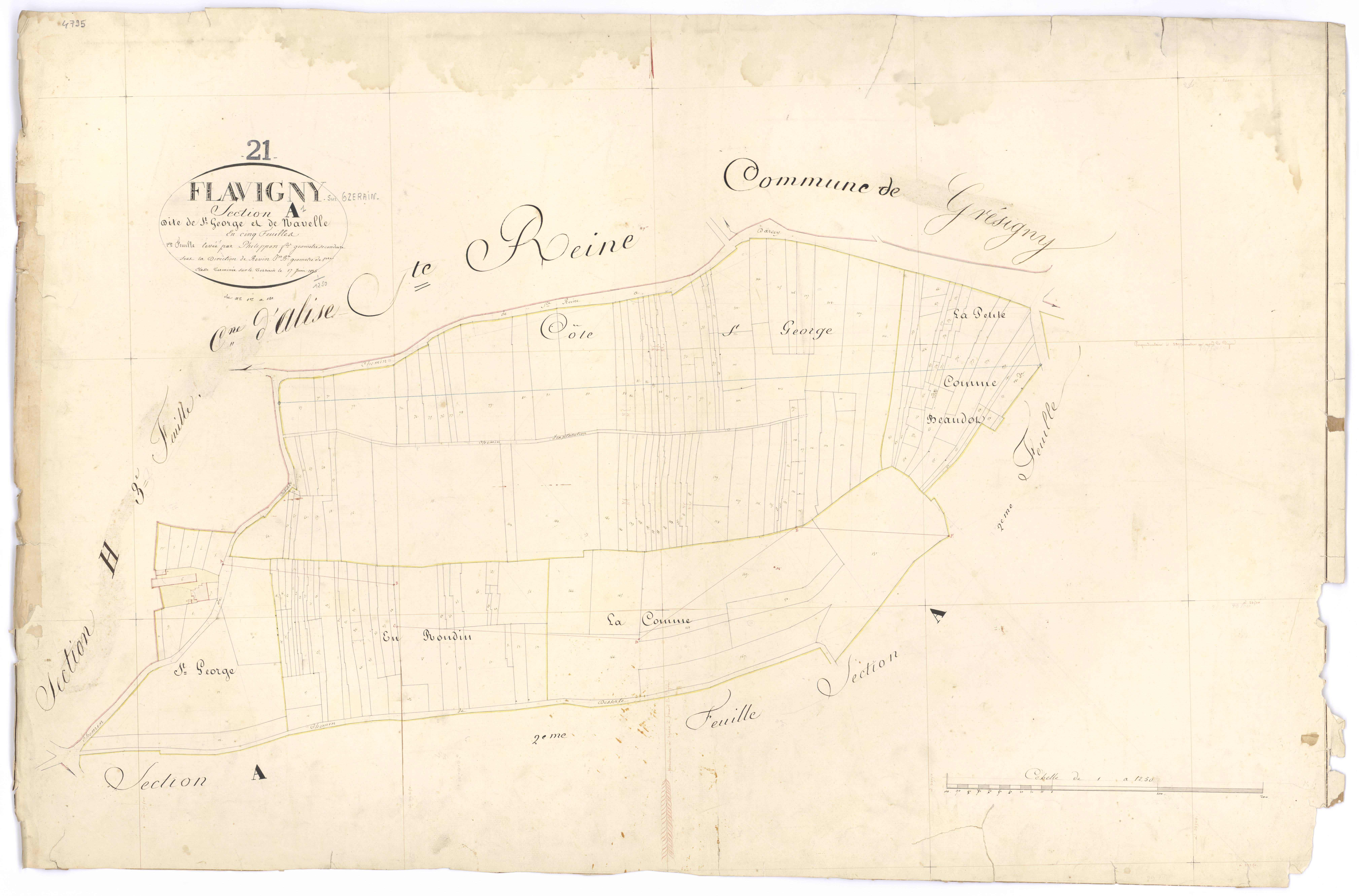Flavigny-sur-Ozerain - Section A1 - 3 P PLAN 279/2