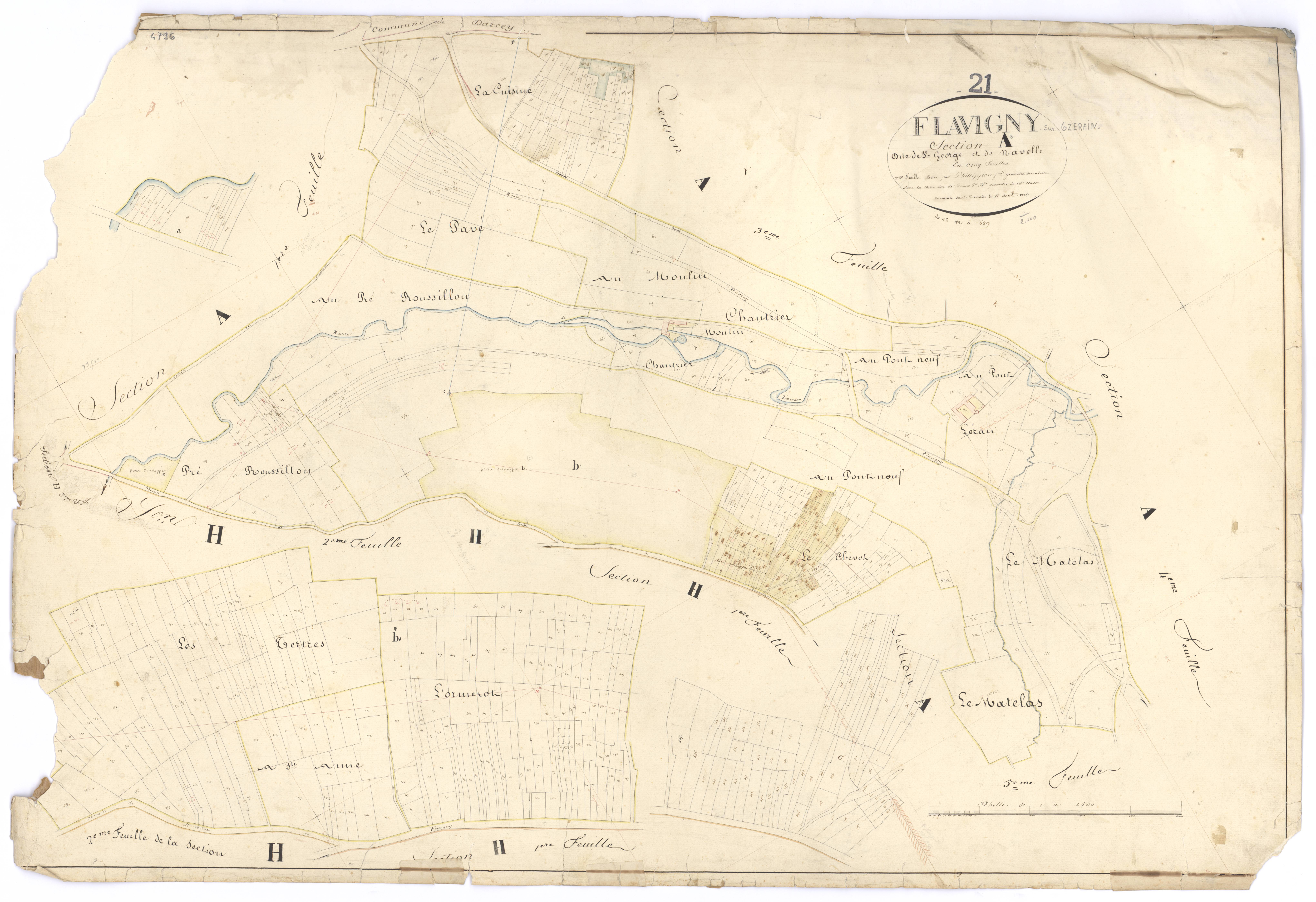 Flavigny-sur-Ozerain - Section A2 - 3 P PLAN 279/3