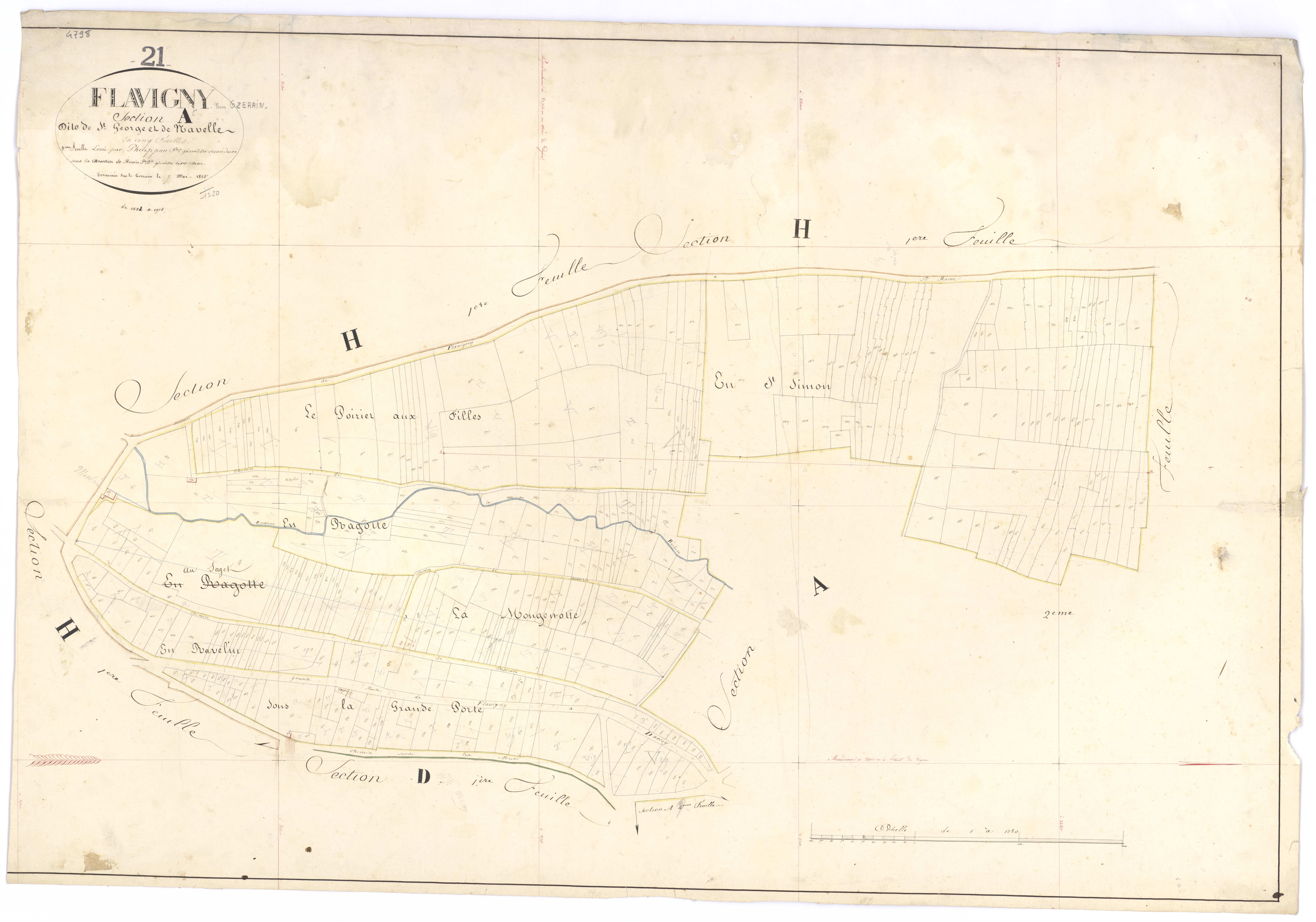 Flavigny-sur-Ozerain - Section A5 - 3 P PLAN 279/5