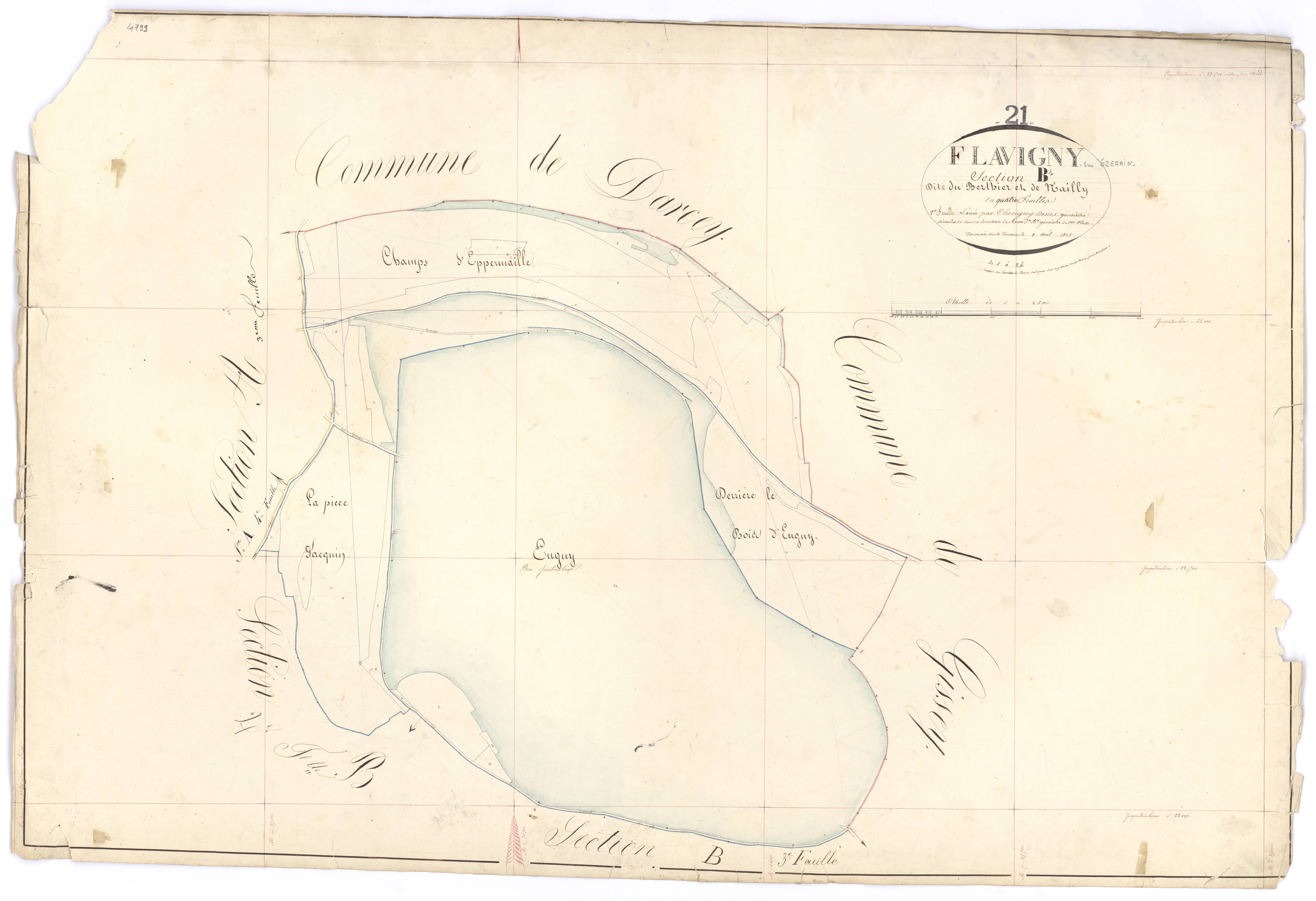 Flavigny-sur-Ozerain - Section B1 - 3 P PLAN 279/6