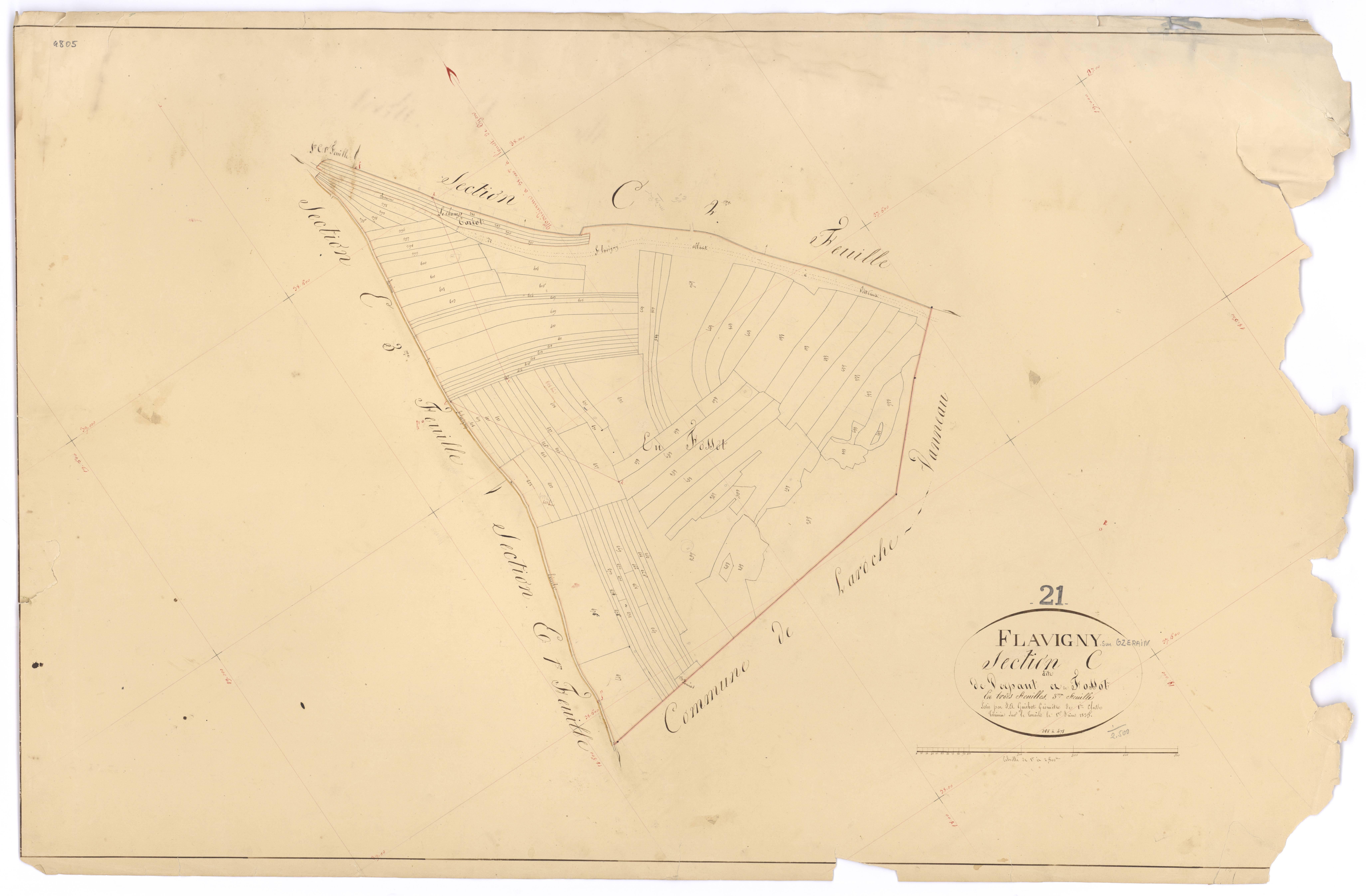 Flavigny-sur-Ozerain - Section C3 - 3 P PLAN 279/12