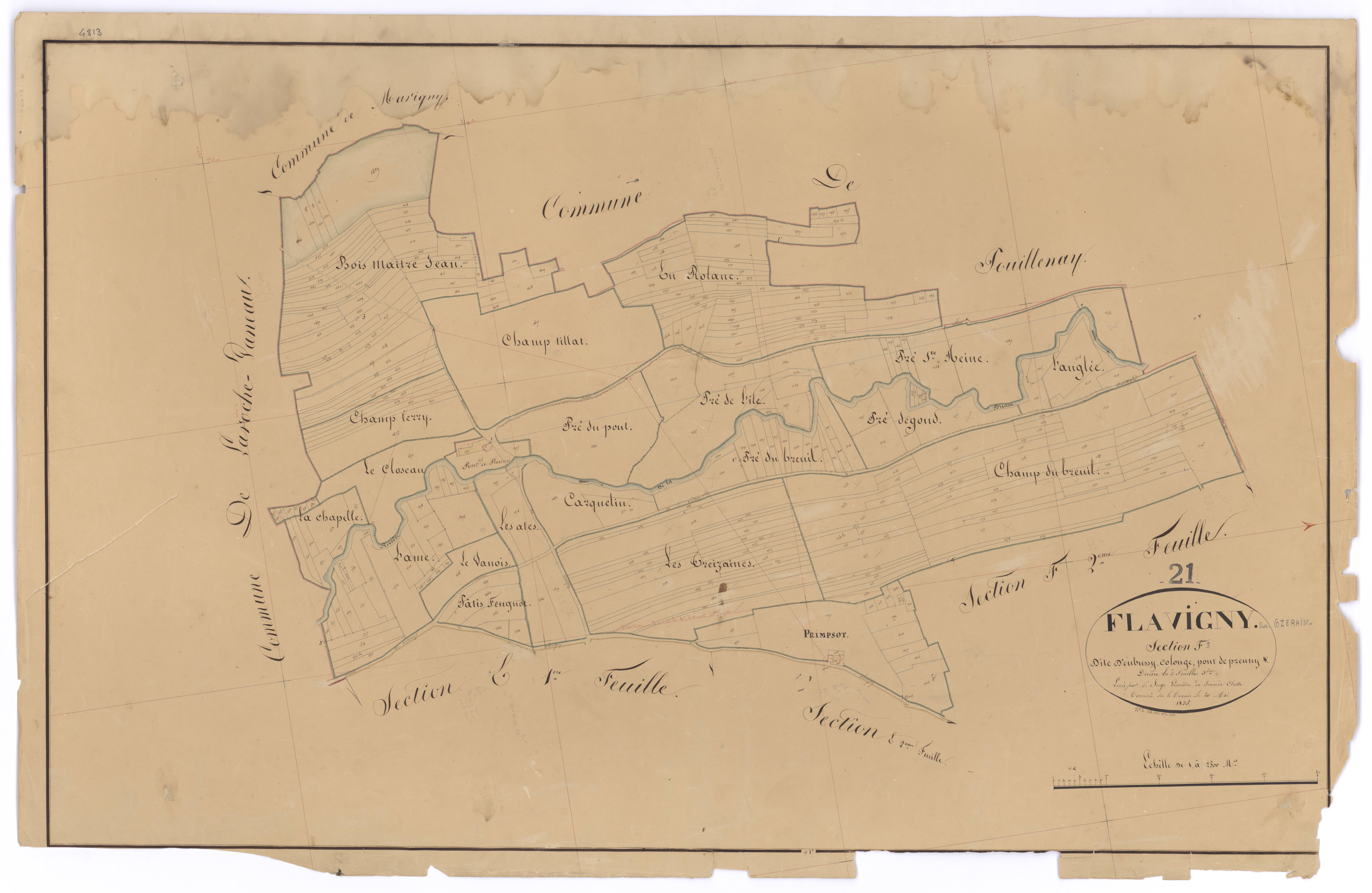 Flavigny-sur-Ozerain - Section F3 - 3 P PLAN 279/20