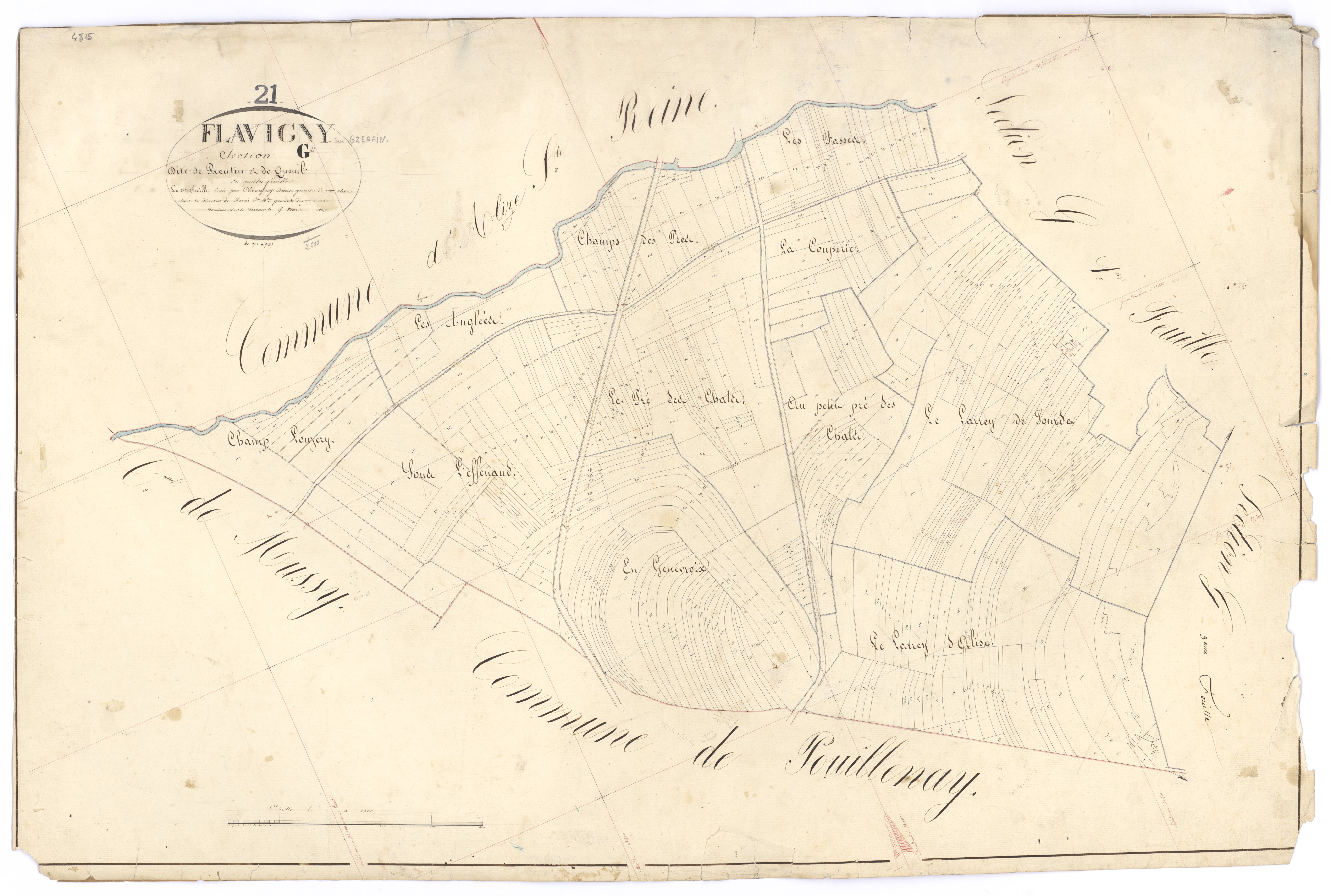 Flavigny-sur-Ozerain - Section G2 - 3 P PLAN 279/22