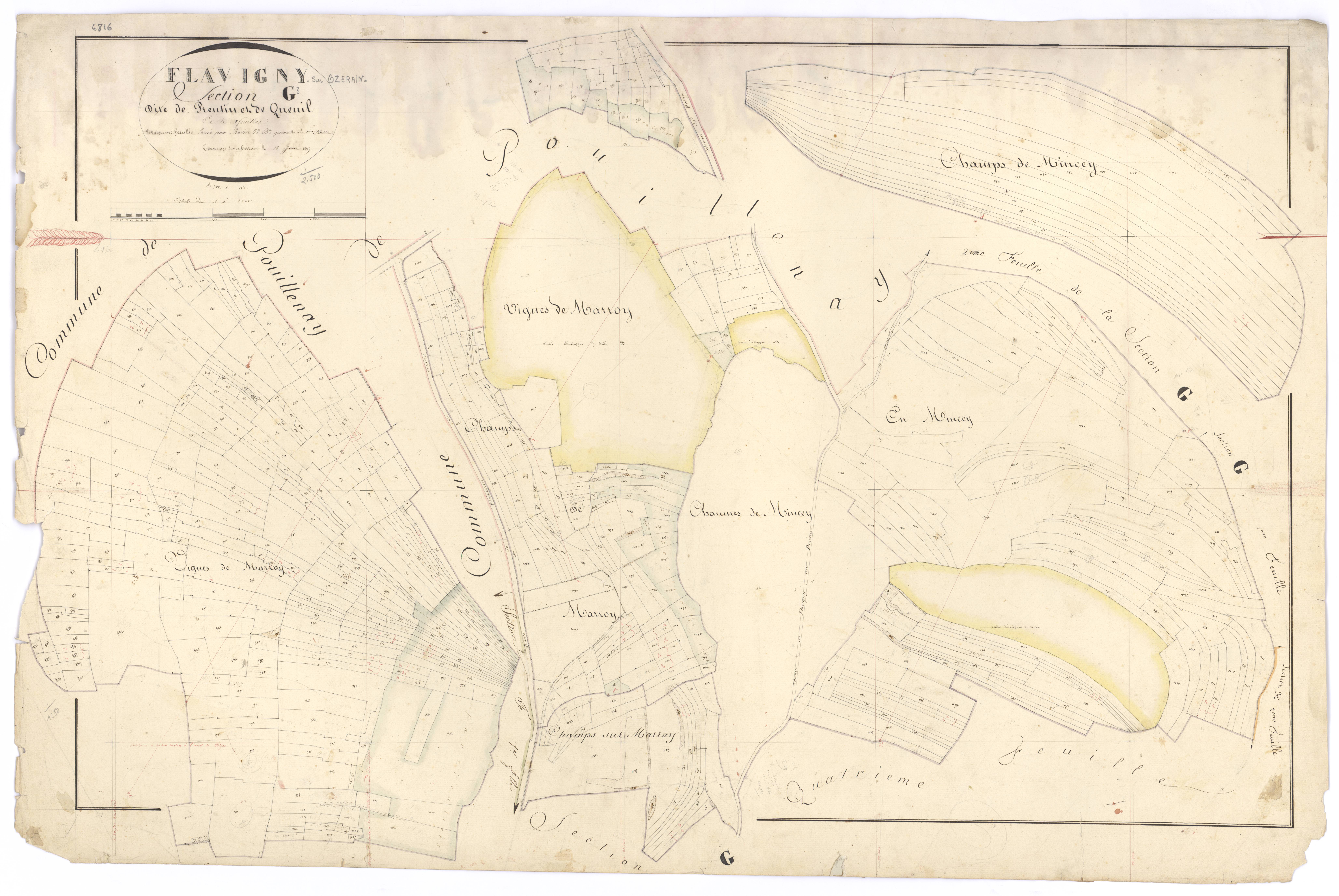 Flavigny-sur-Ozerain - Section G3 - 3 P PLAN 279/23