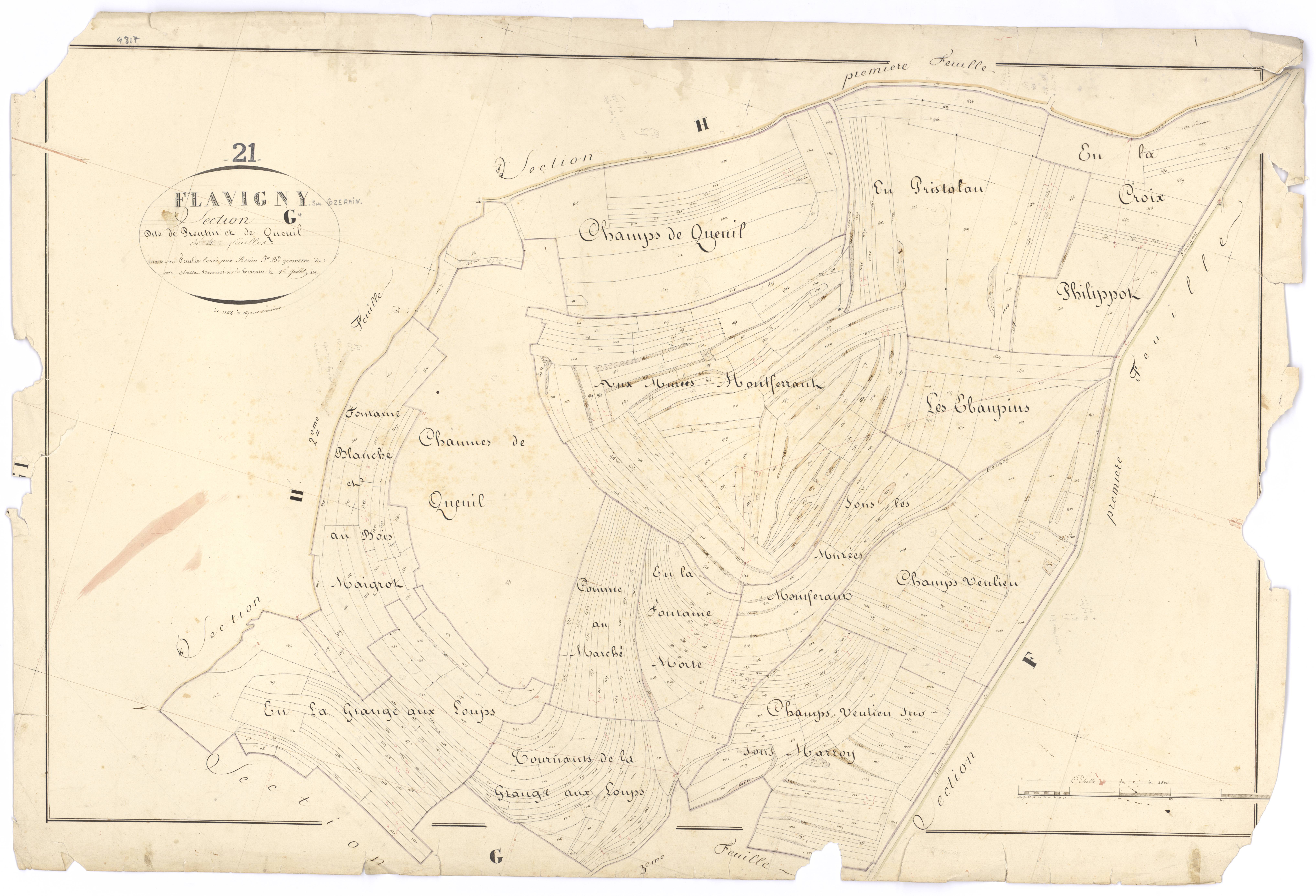 Flavigny-sur-Ozerain - Section G4 - 3 P PLAN 279/24