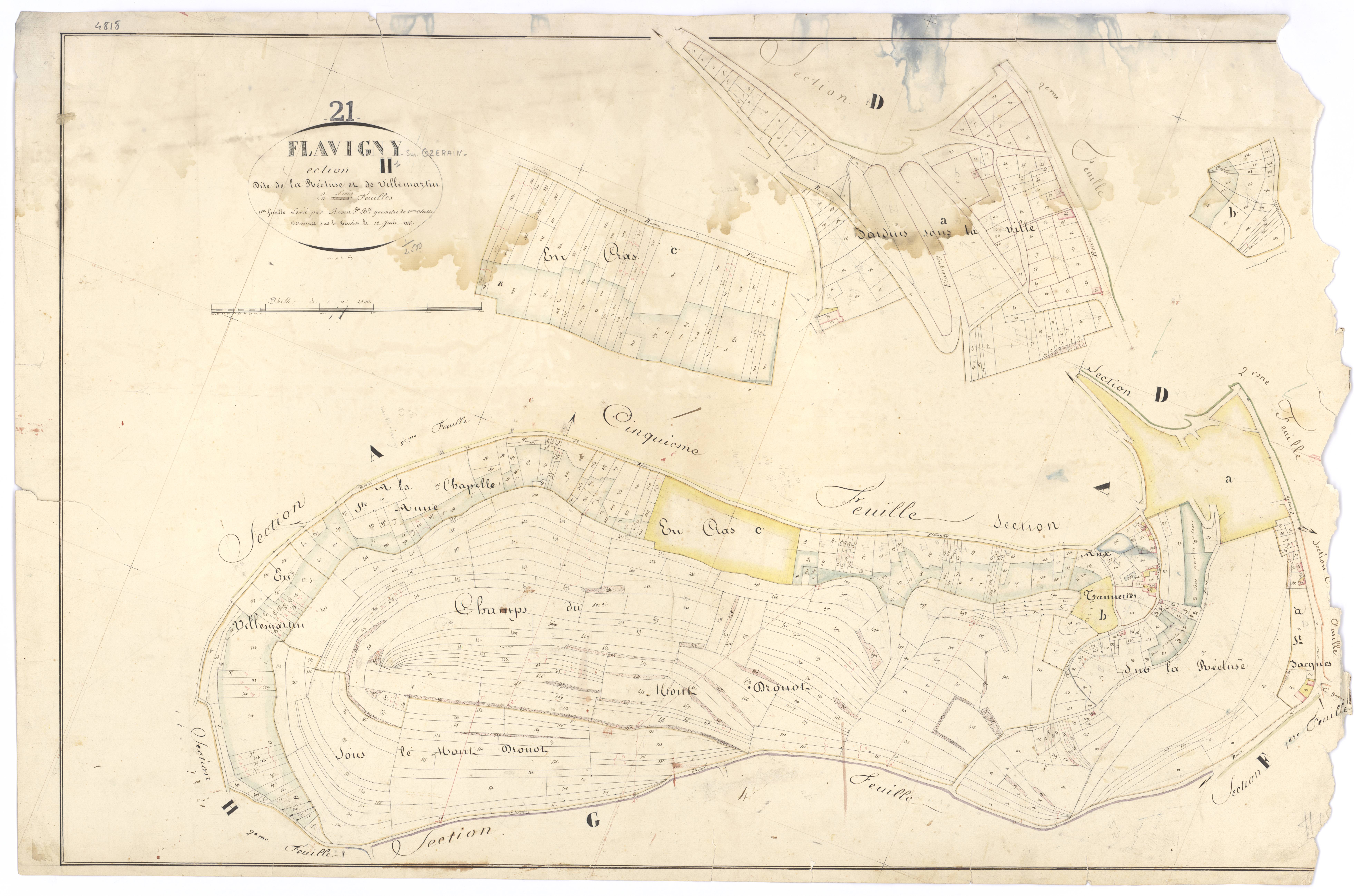 Flavigny-sur-Ozerain - Section H1 - 3 P PLAN 279/25