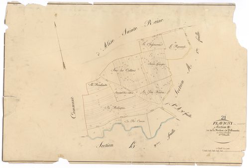 Flavigny-sur-Ozerain - Section H3 - 3 P PLAN 279/27