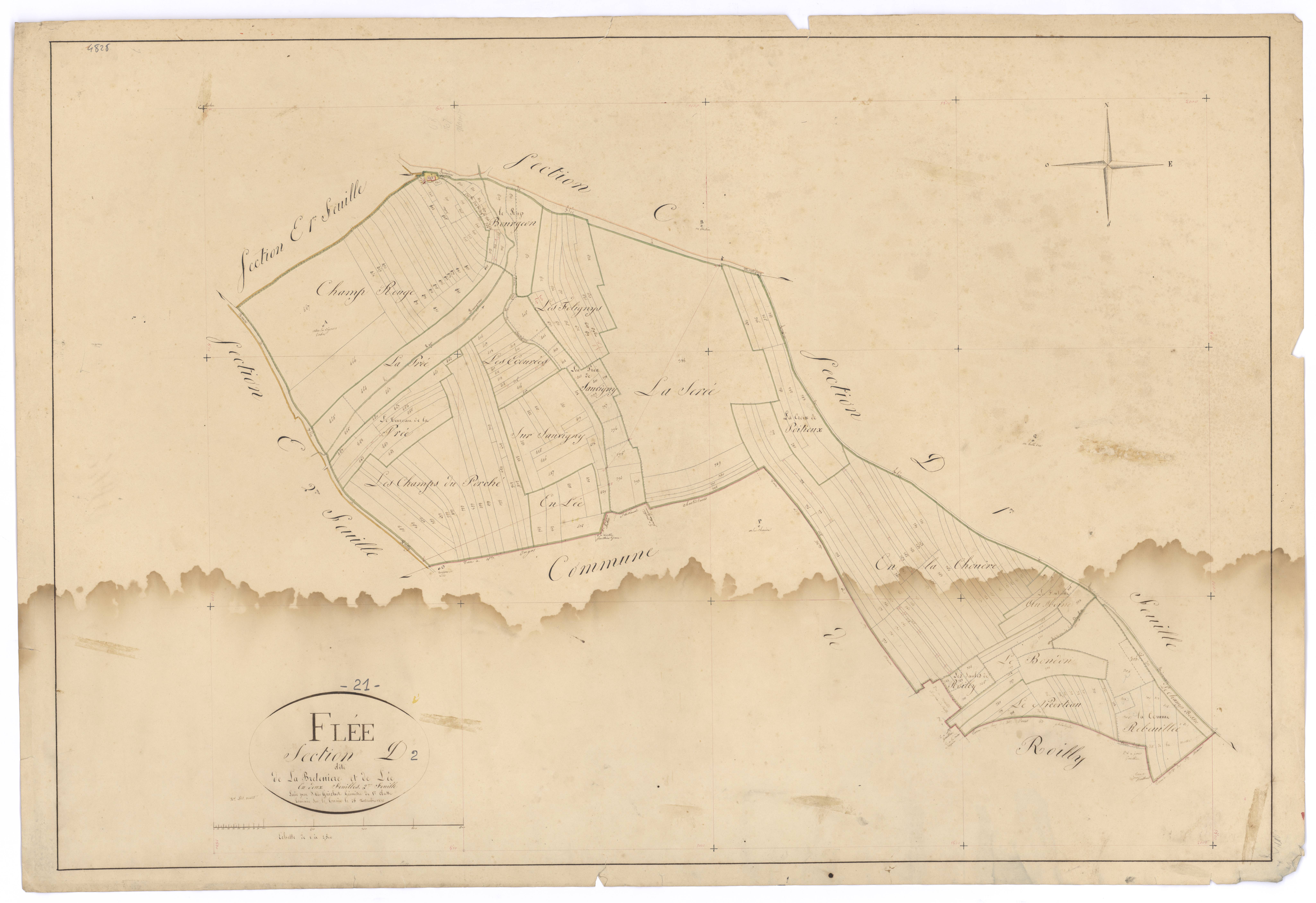 Flée - Section D2 - 3 P PLAN 280/8