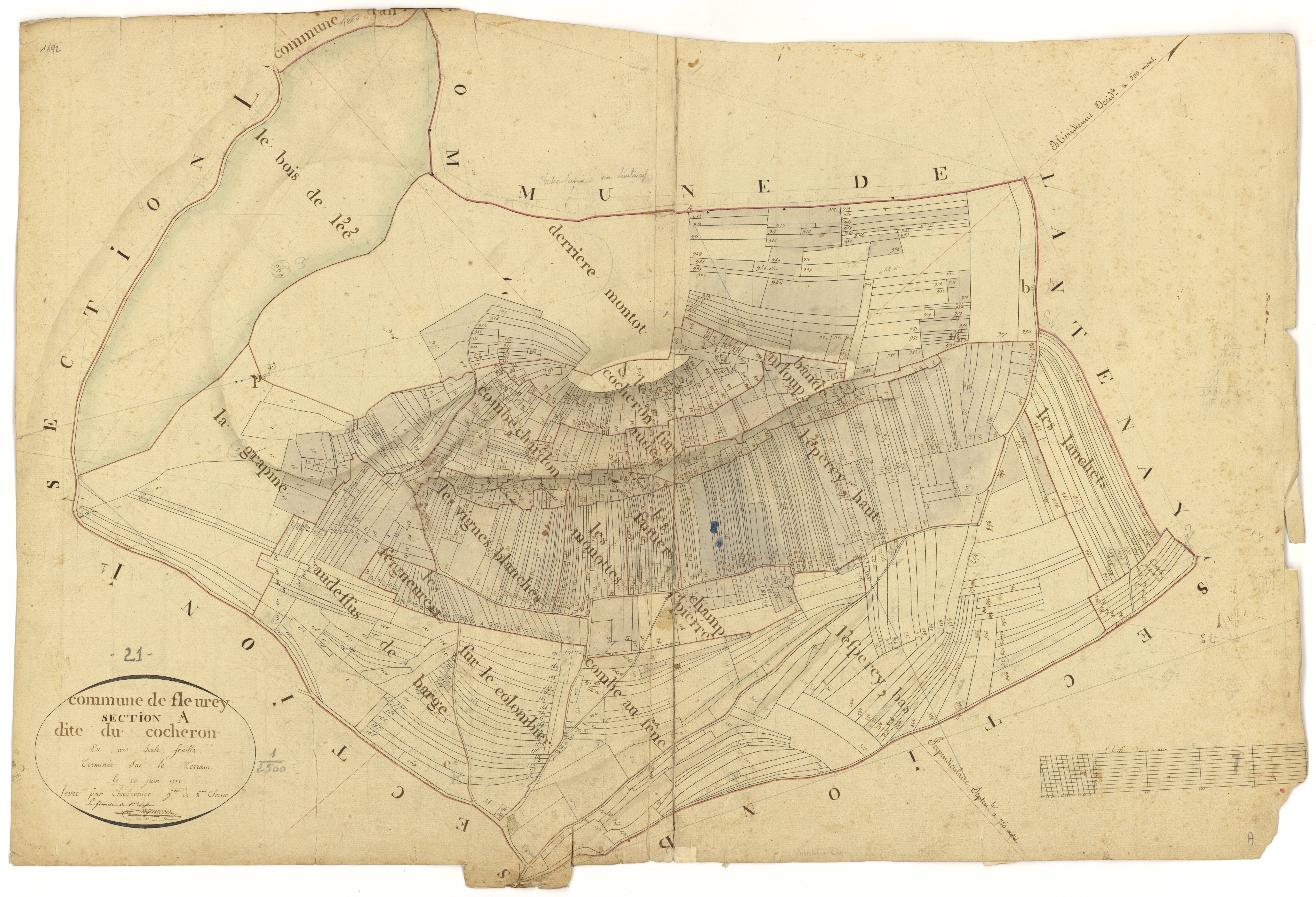 Fleurey-sur-Ouche - Section A - 3 P PLAN 281/2