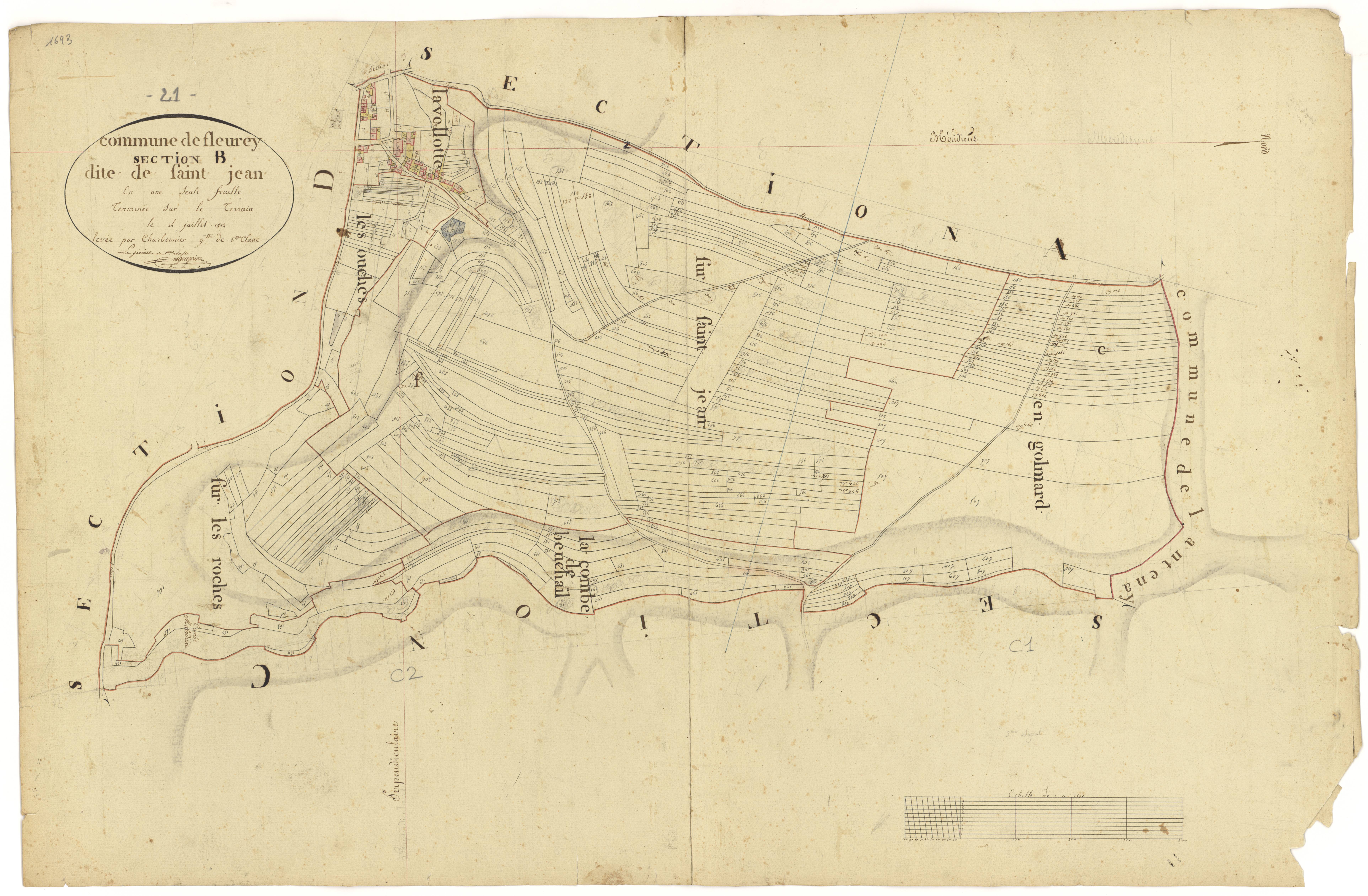 Fleurey-sur-Ouche - Section B - 3 P PLAN 281/3