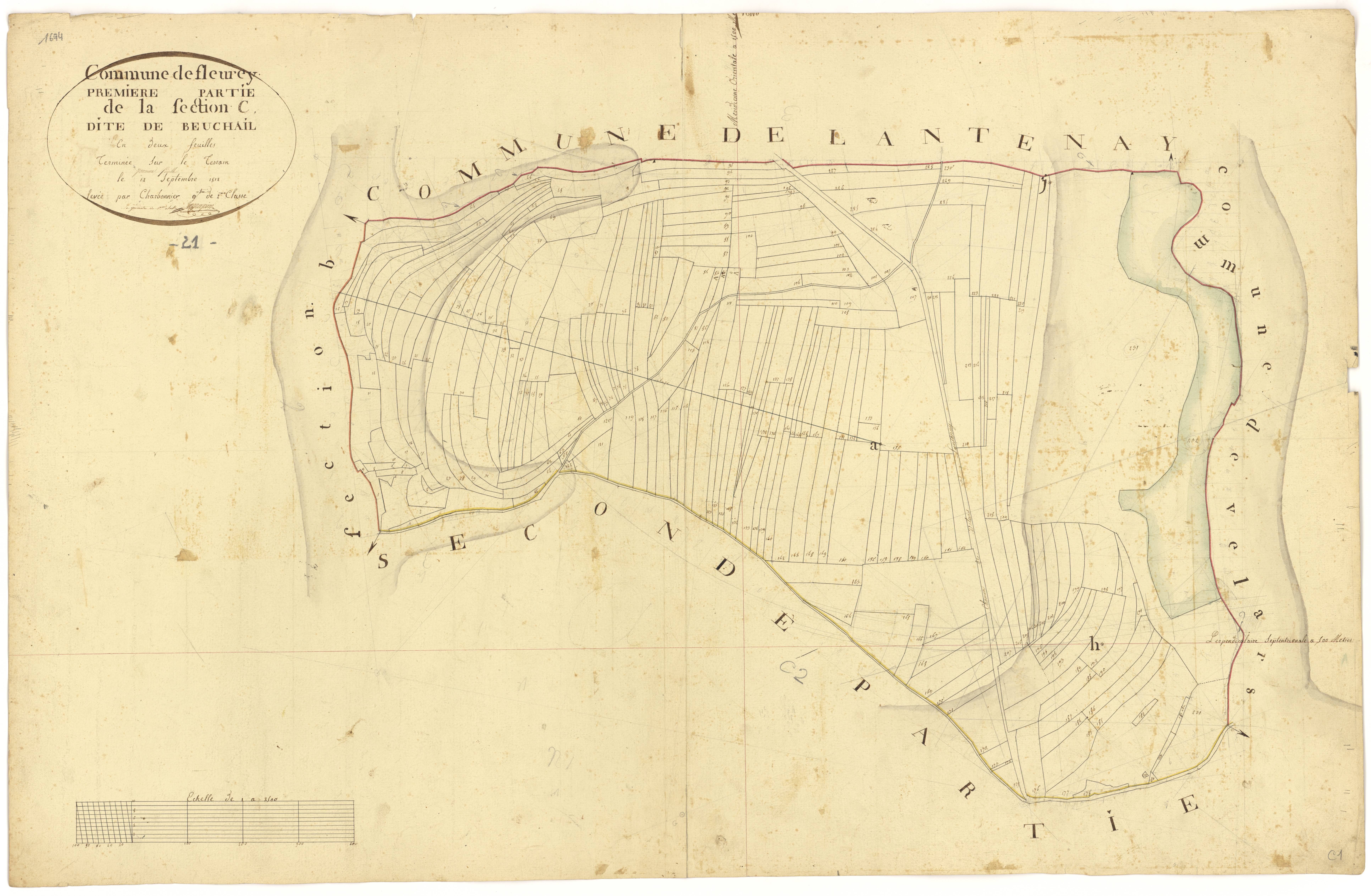 Fleurey-sur-Ouche - Section C1 - 3 P PLAN 281/4