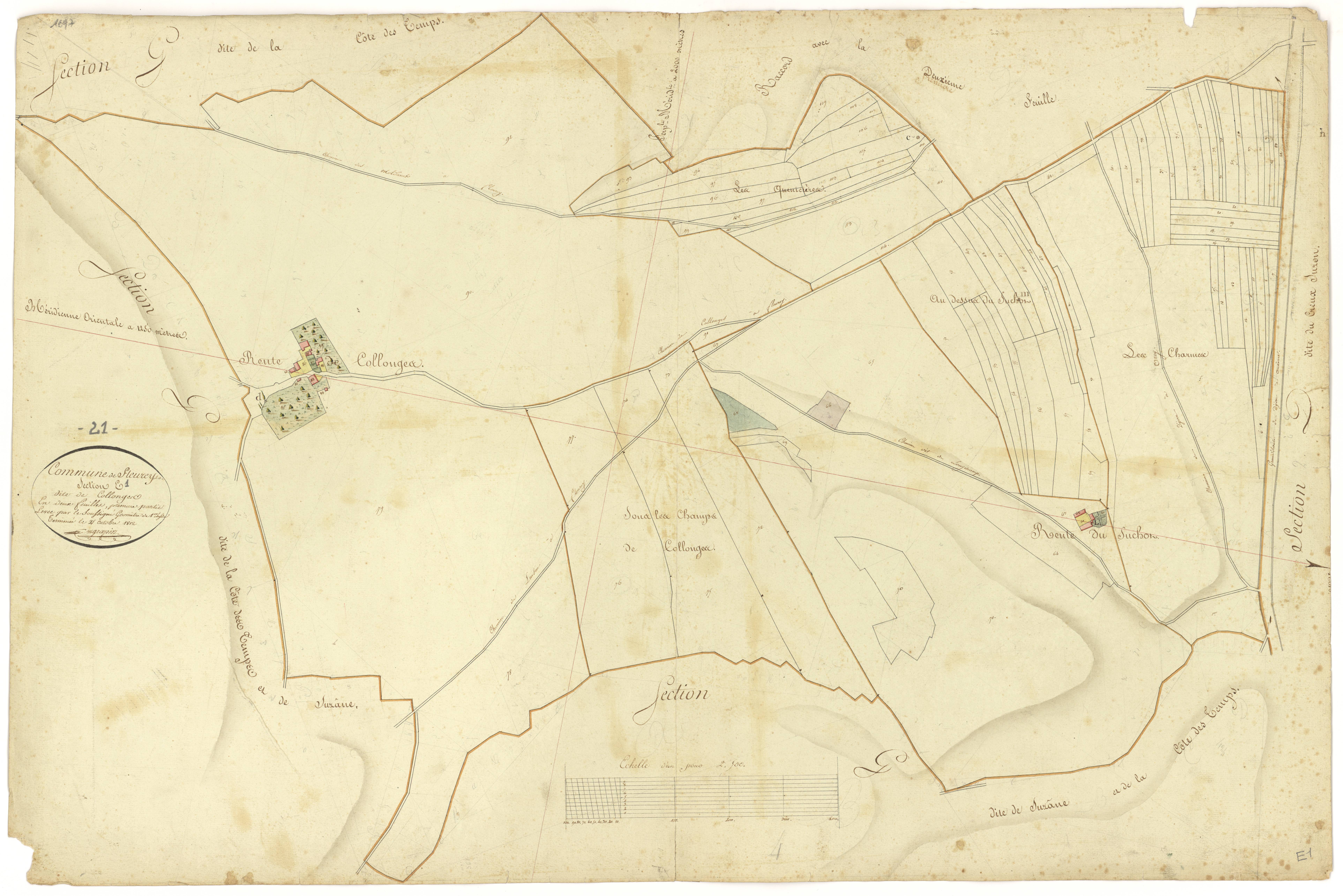Fleurey-sur-Ouche - Section E1 - 3 P PLAN 281/7