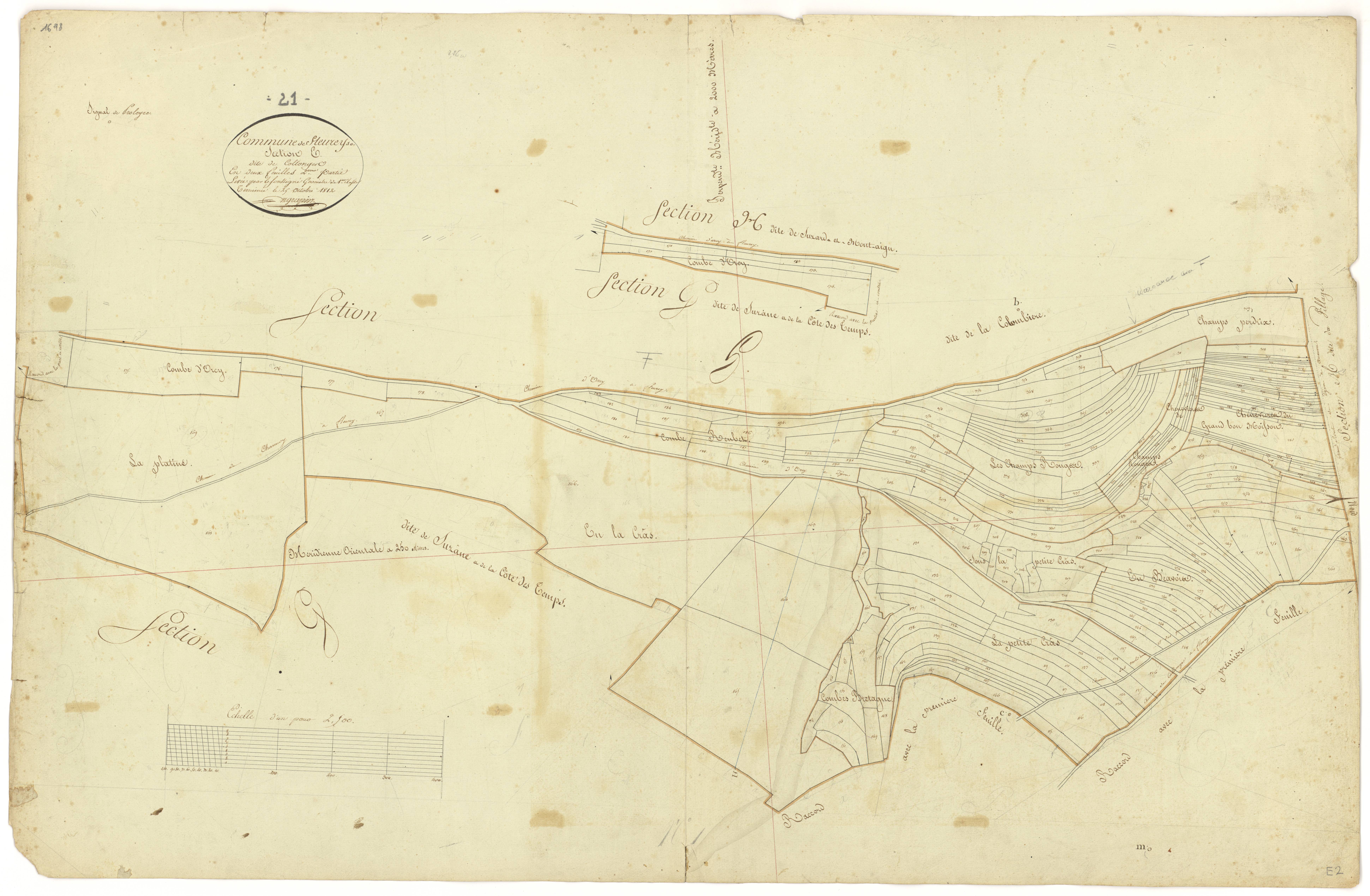 Fleurey-sur-Ouche - Section E2 - 3 P PLAN 281/8