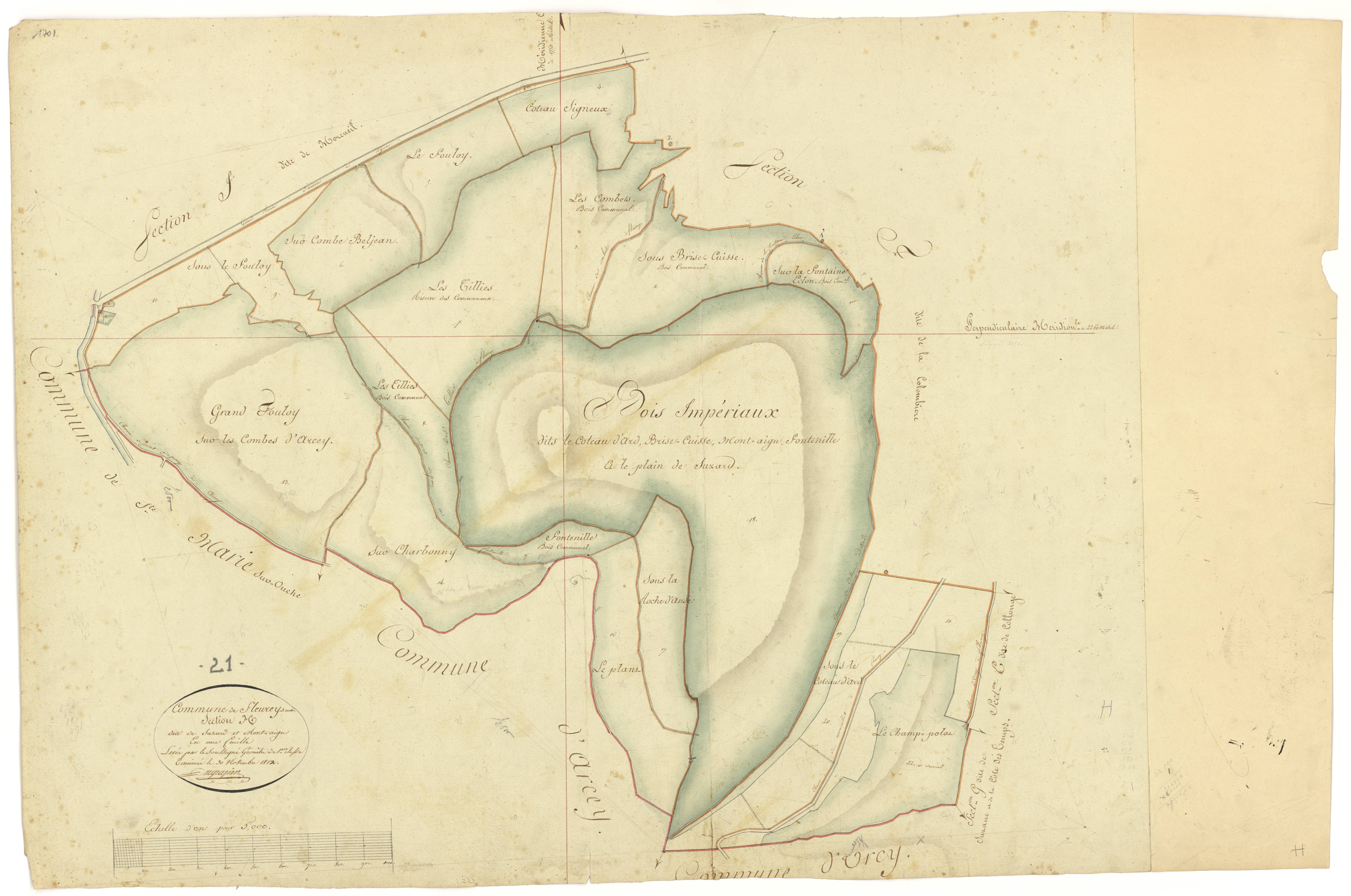 Fleurey-sur-Ouche - Section H - 3 P PLAN 281/11