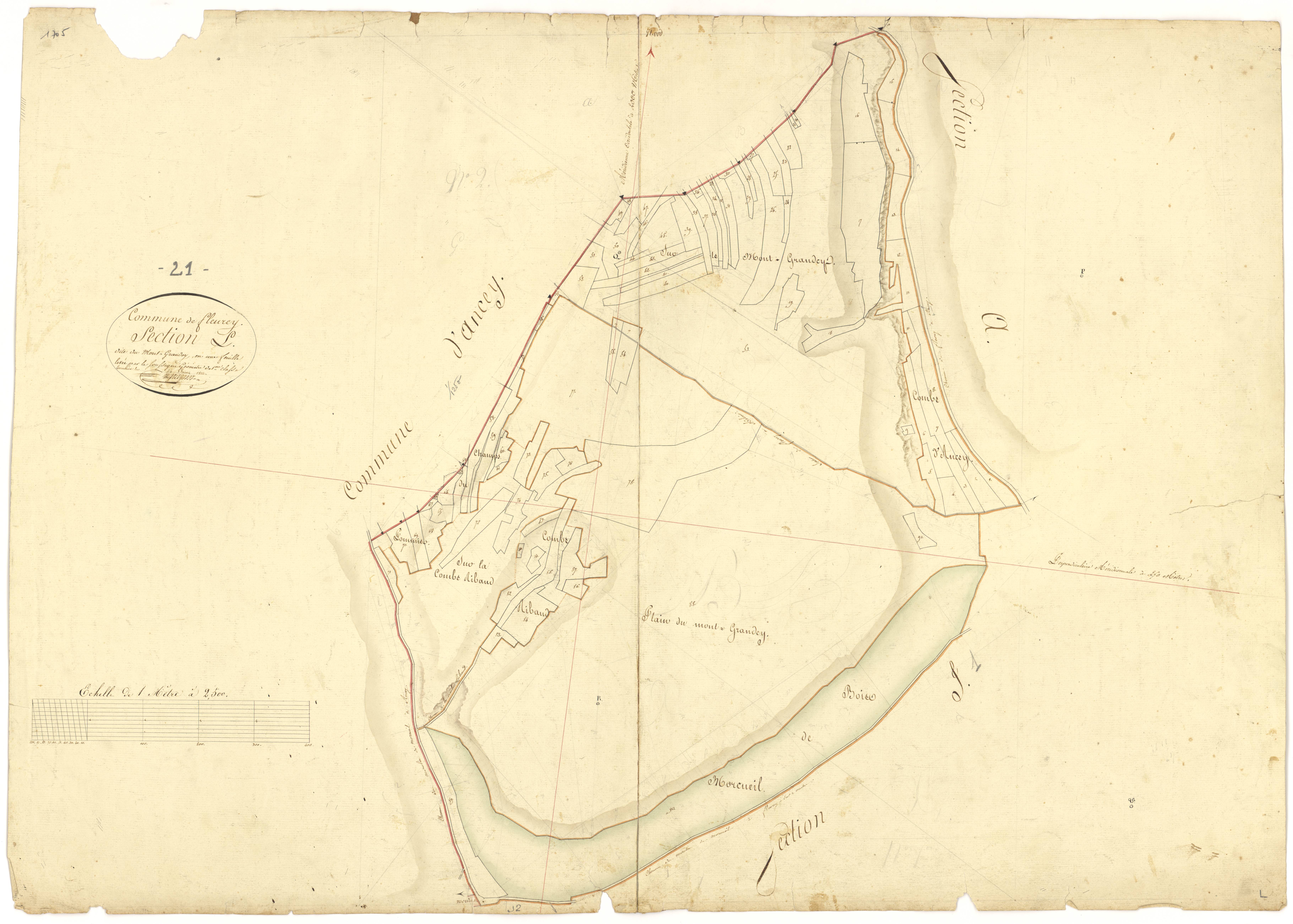 Fleurey-sur-Ouche - Section L - 3 P PLAN 281/15