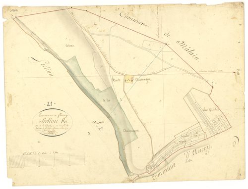 Fleurey-sur-Ouche - Section K - 3 P PLAN 281/14