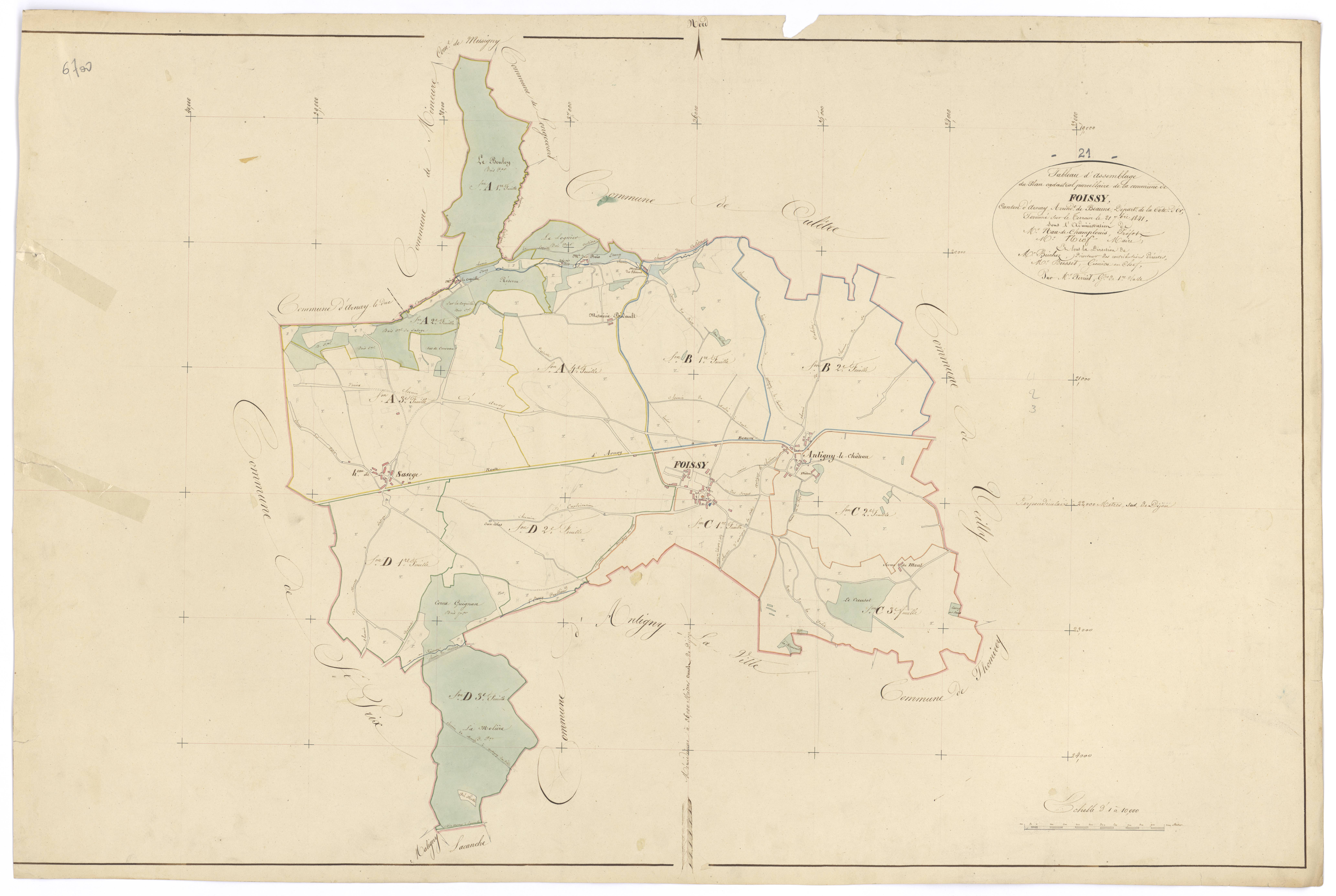 Foissy - Tableau d'assemblage - 3 P PLAN 282/1