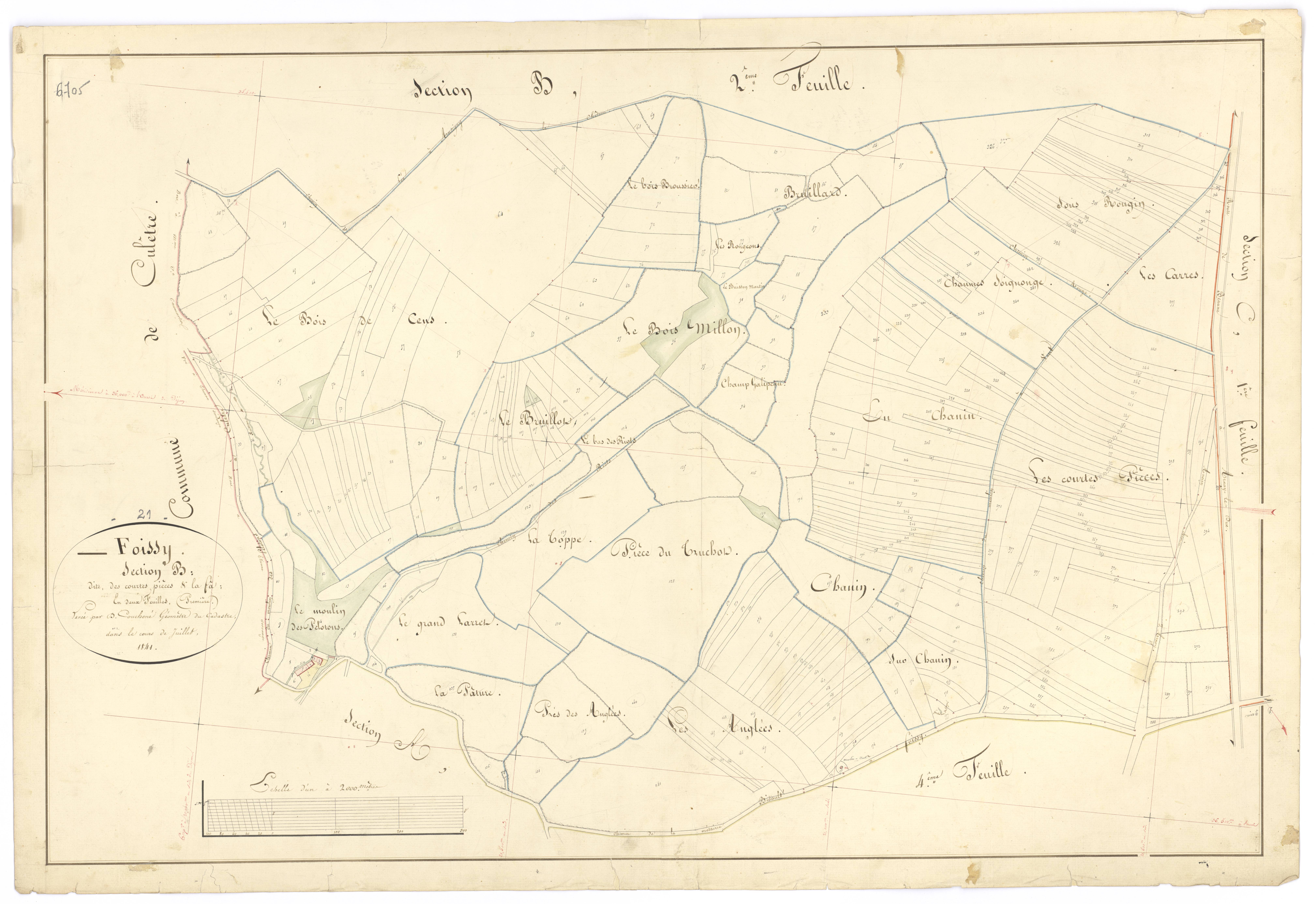 Foissy - Section B1 - 3 P PLAN 282/6