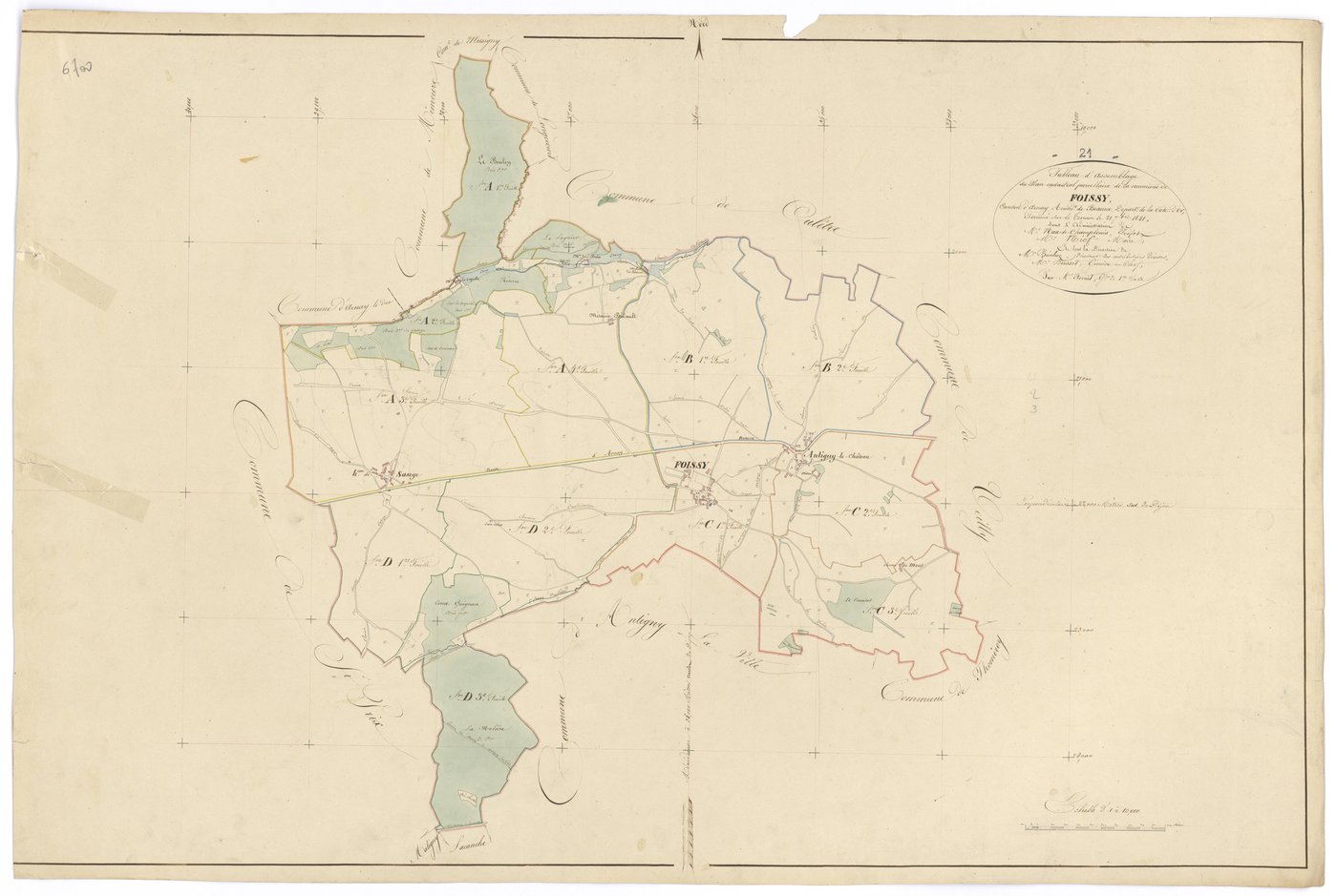 Foissy - Tableau d'assemblage - 3 P PLAN 282/1