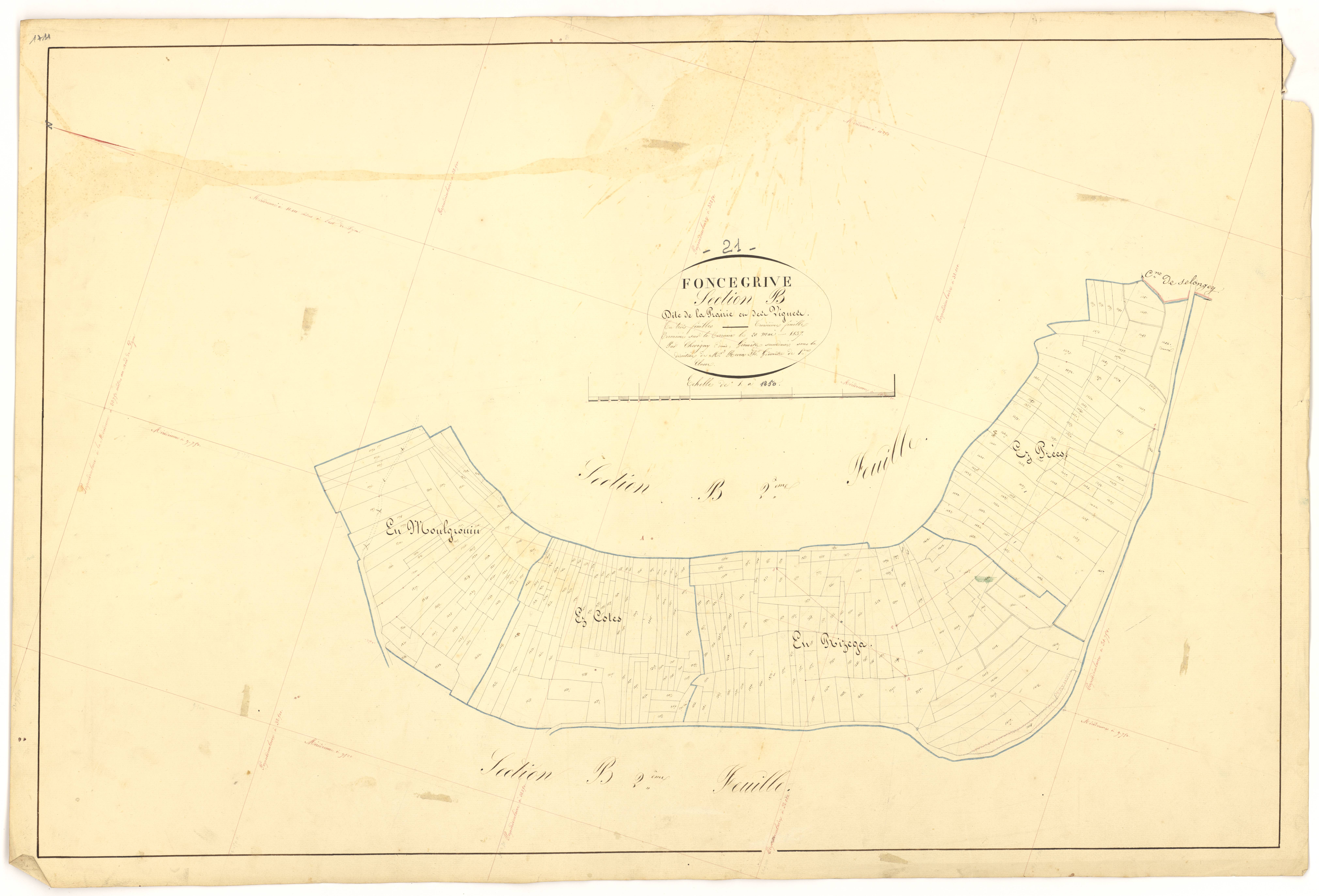 Foncegrive - Section B3 - 3 P PLAN 283/5