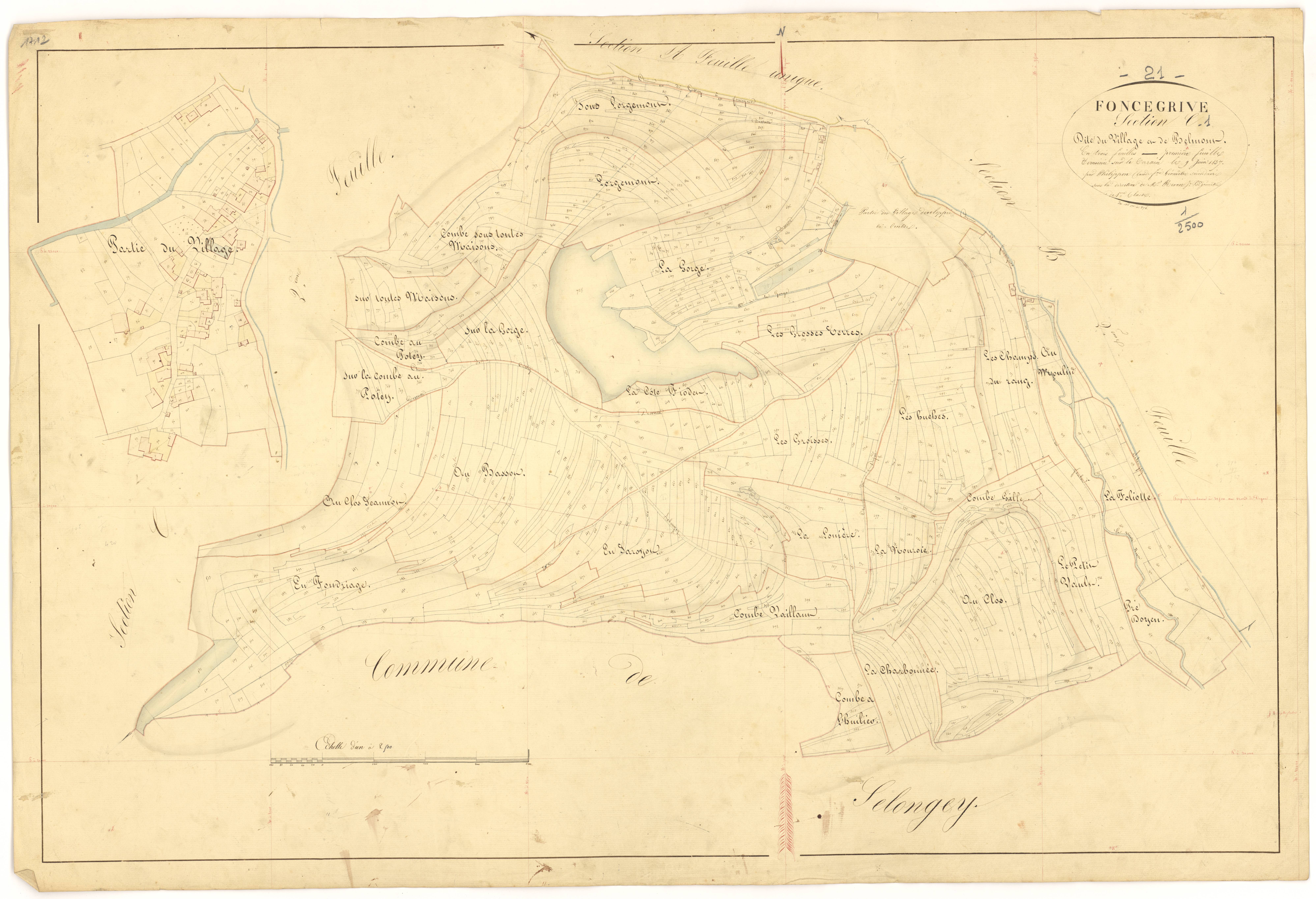 Foncegrive - Section C1 - 3 P PLAN 283/6