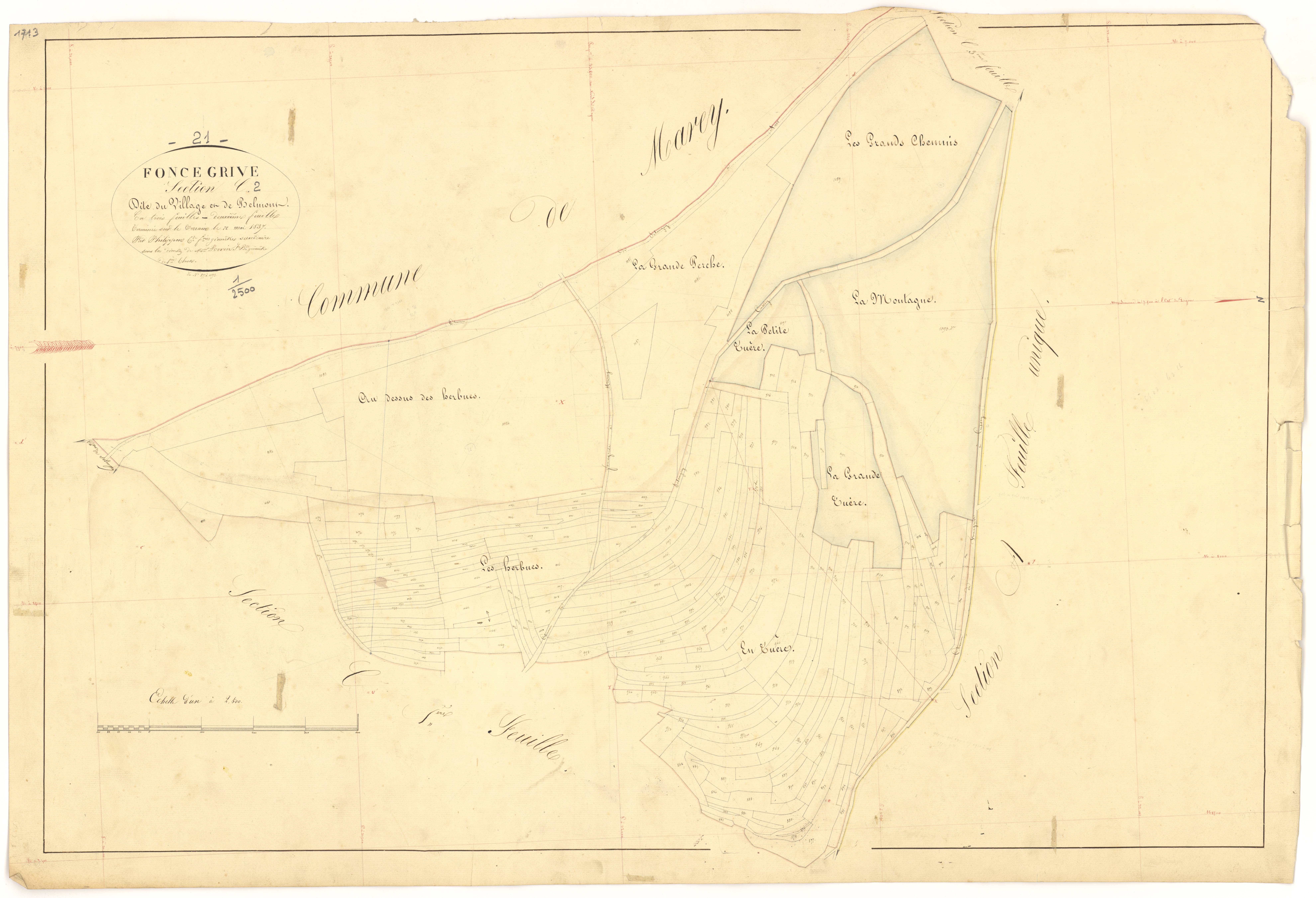 Foncegrive - Section C2 - 3 P PLAN 283/7
