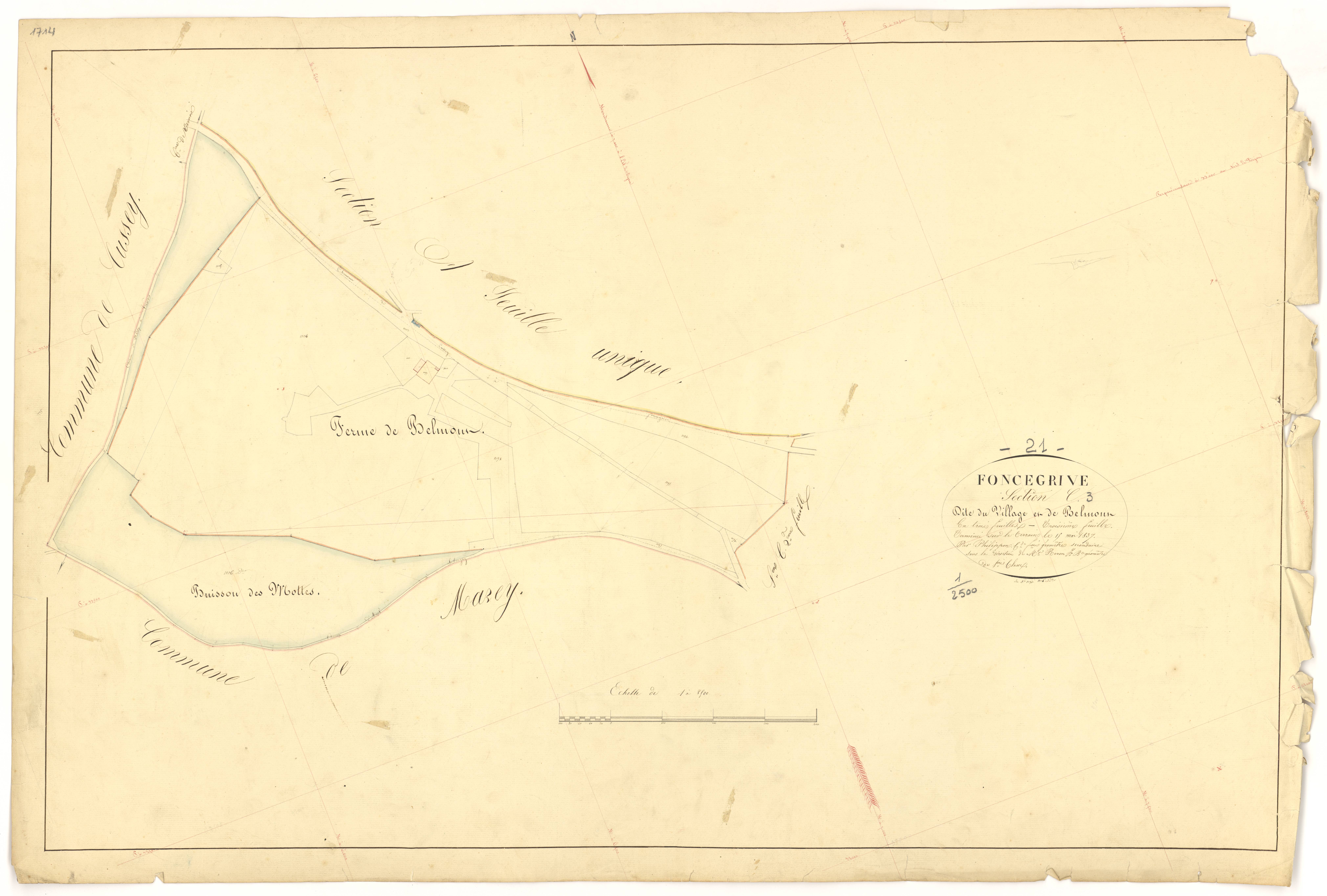 Foncegrive - Section C3 - 3 P PLAN 283/8