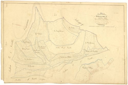 Foncegrive - Section B2 - 3 P PLAN 283/4